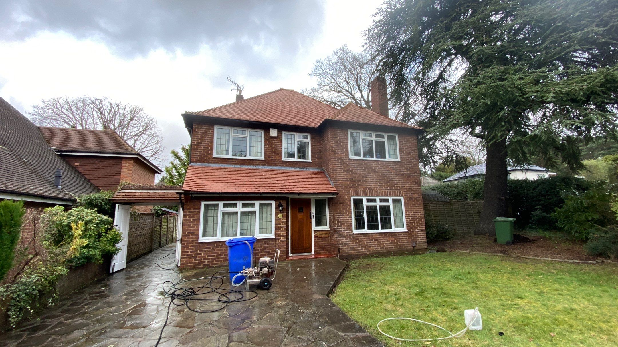 Roof Cleaning and Biocide Treatment using Honda 15lpm Low Pressure Washing Machine by Ges Exterior Cleaning ltd