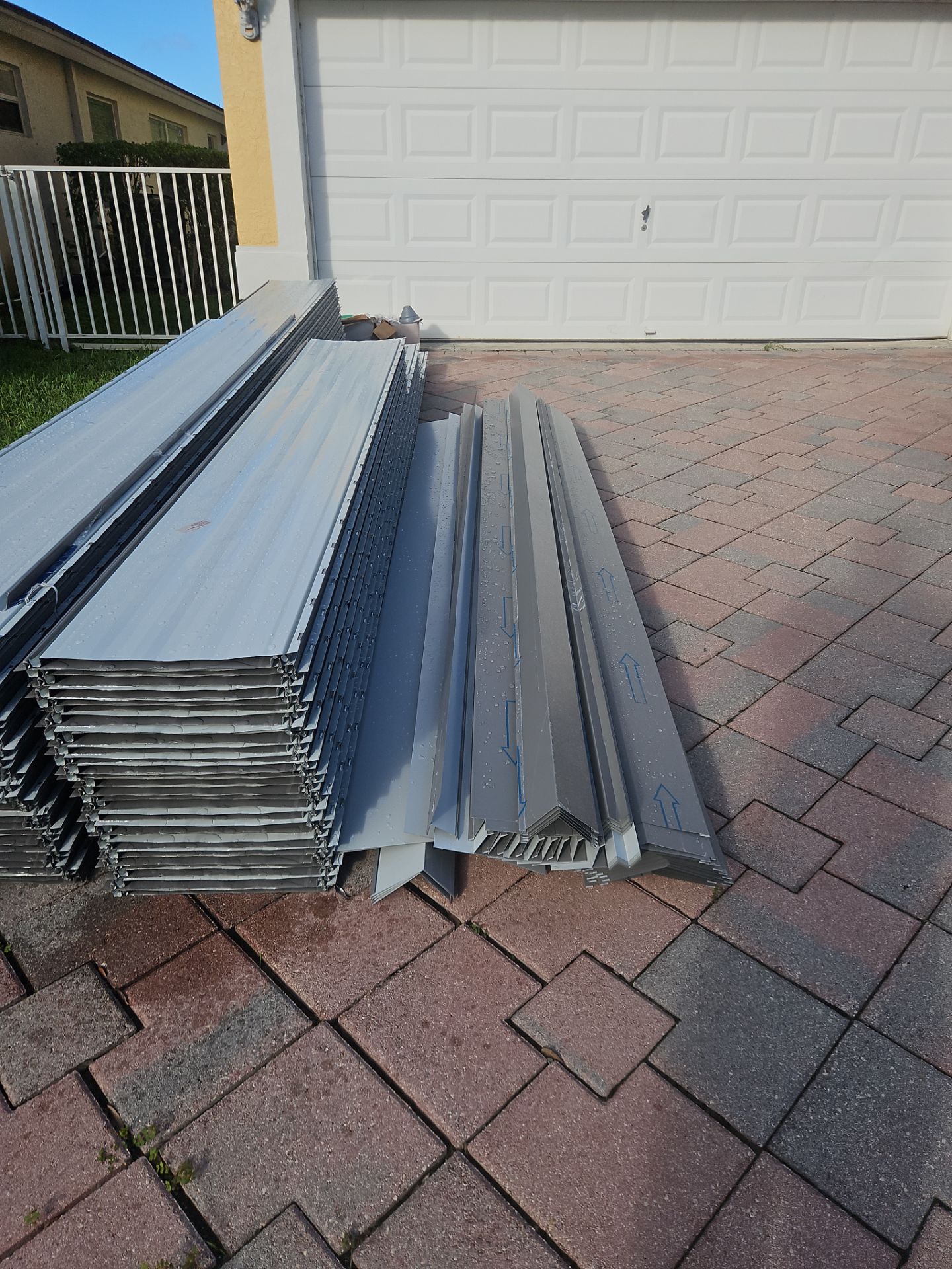 Residential Roofing Installation using 1" Nail strip metal roof by BLUES BROTHERS ROOFING