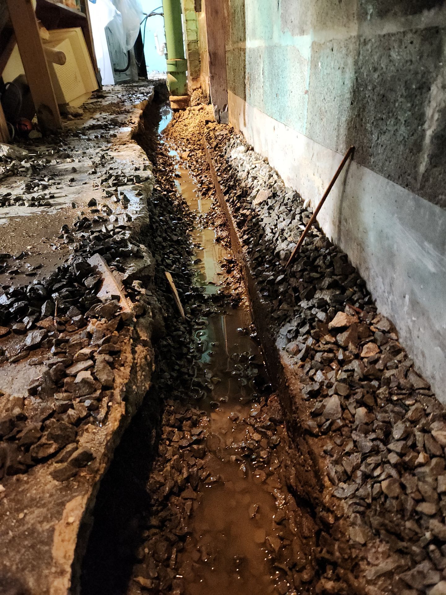 Interior French Drain Newark, NJ by Pure Service Pro, LLC 