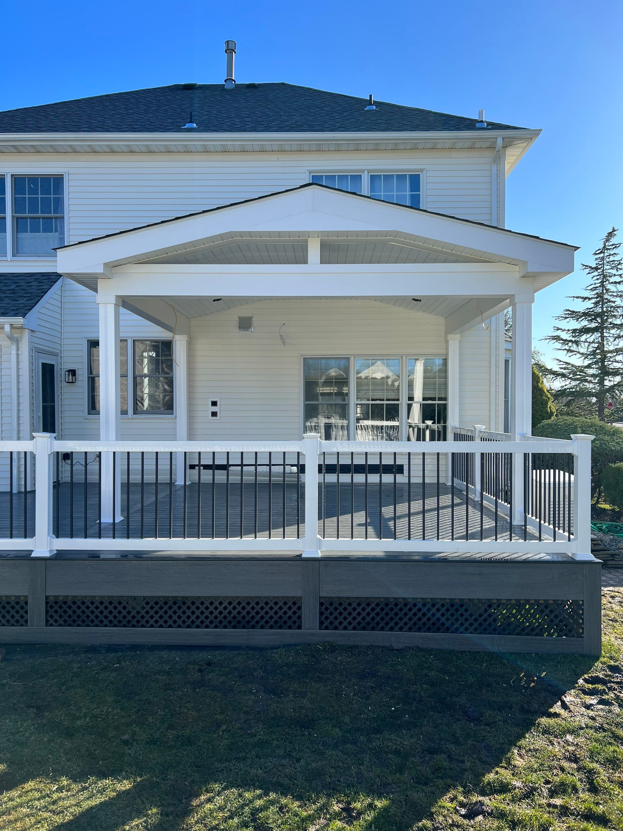 New deck With Porch  by deck guardian