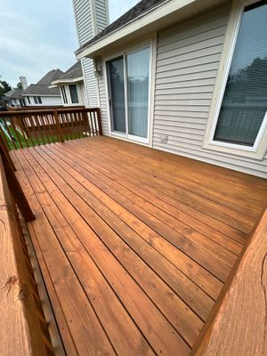 Deck and Home trim staining!
