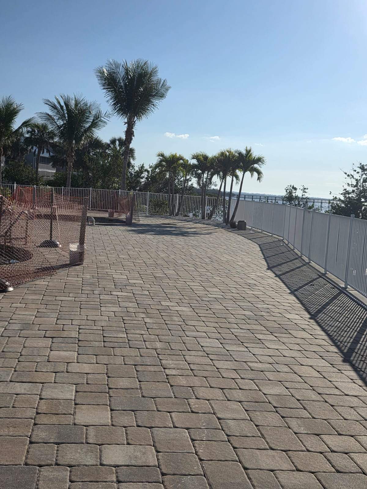 White Aluminum Railing Installation for Commercial Property in Port Charlotte by True Fence LLC