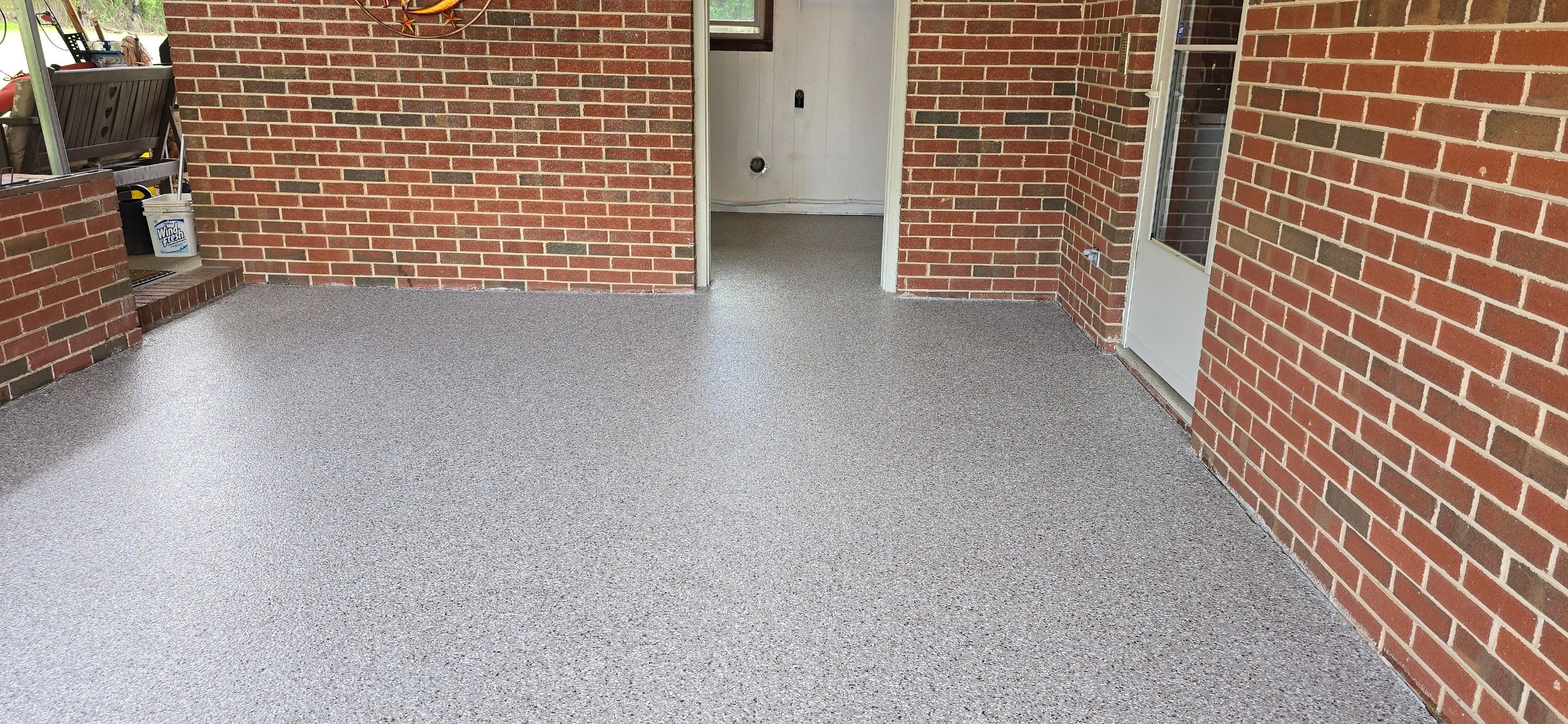 Back Patio using Creekbed by Elite Floor Solutions