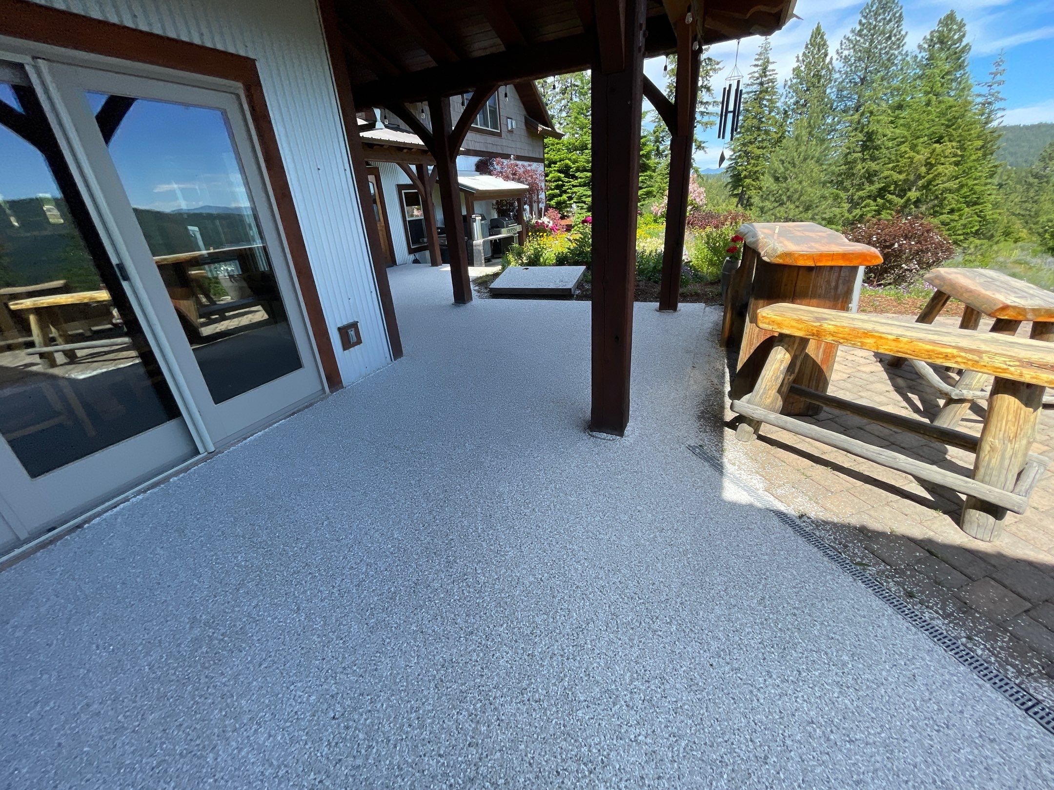 Patio Transformation using Mt Everest by Croc Coatings, LLC