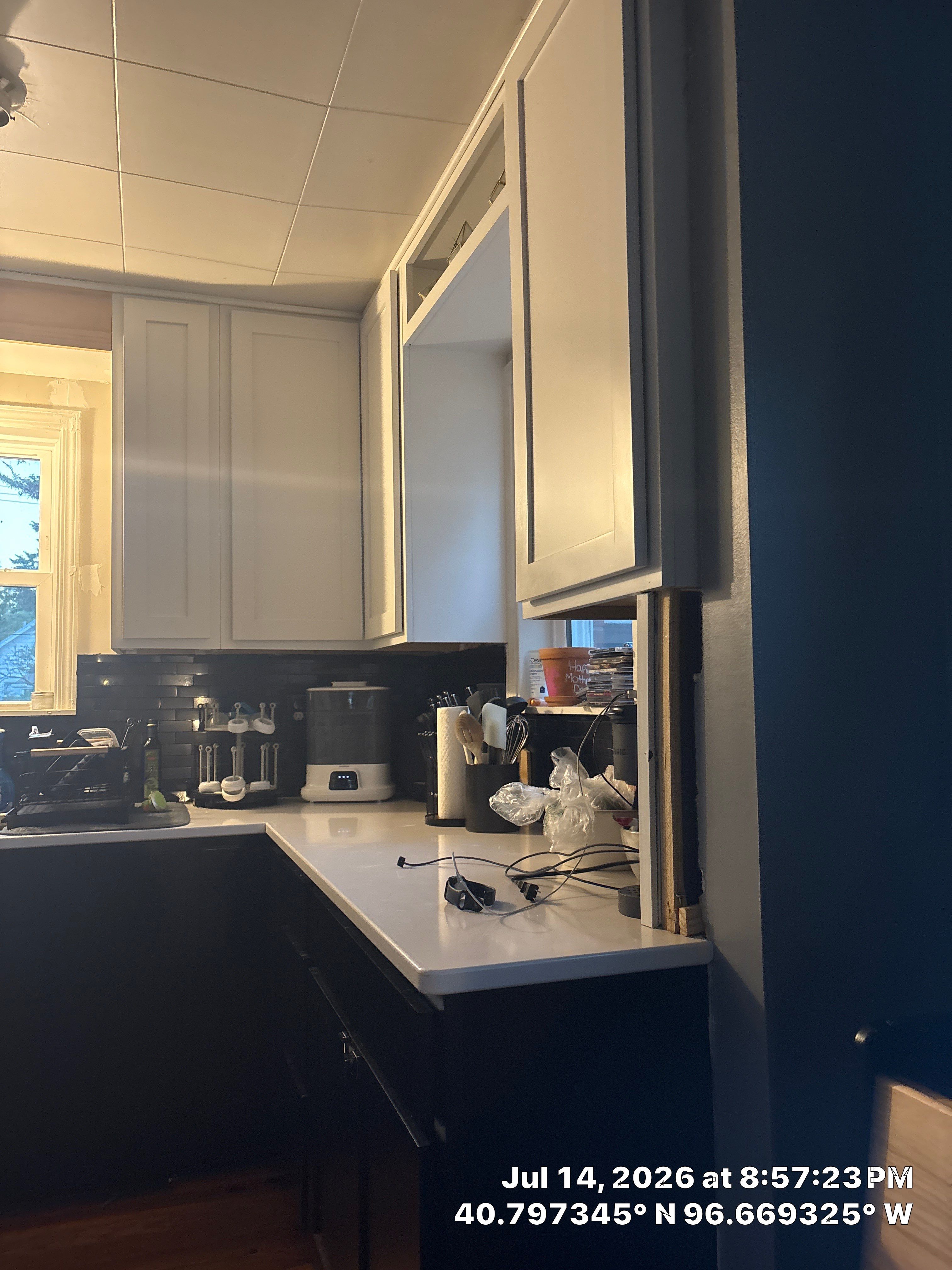 Two-Tone Kitchen Remodel with Quartz Countertops in Lincoln by CompanyCam Sales Demo