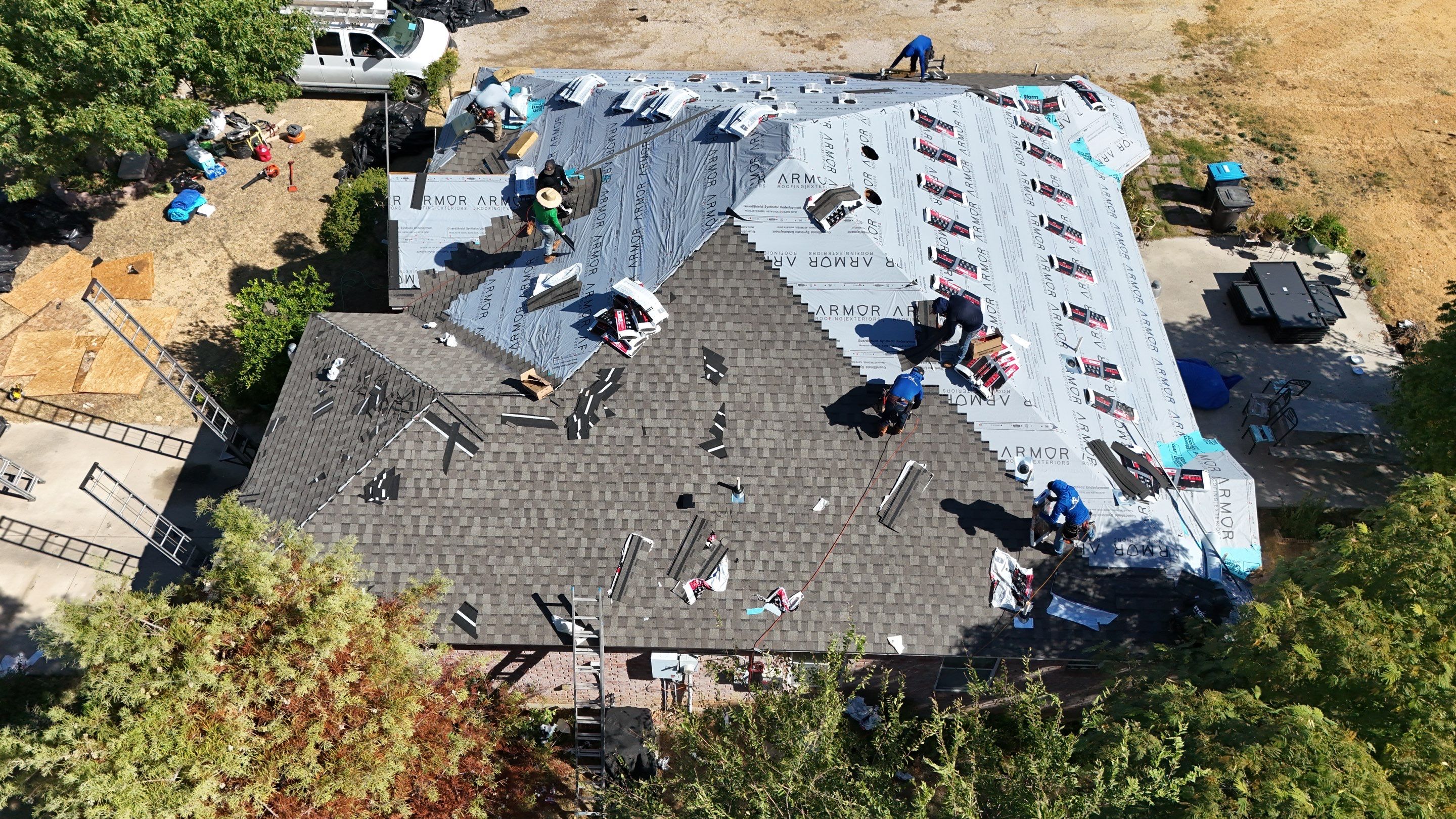 Fort Worth Full Roof Replacement and Solar Panel Reset by Armor Roofing | Exteriors