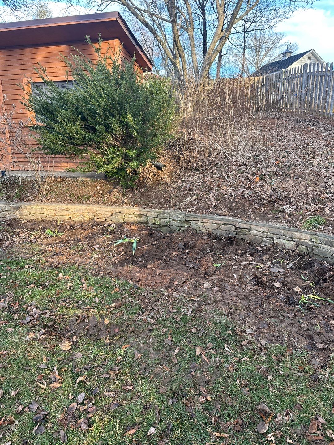 Natural Stone Retaining Wall and Steps in Olney, MD by The Smet Companies, LLC