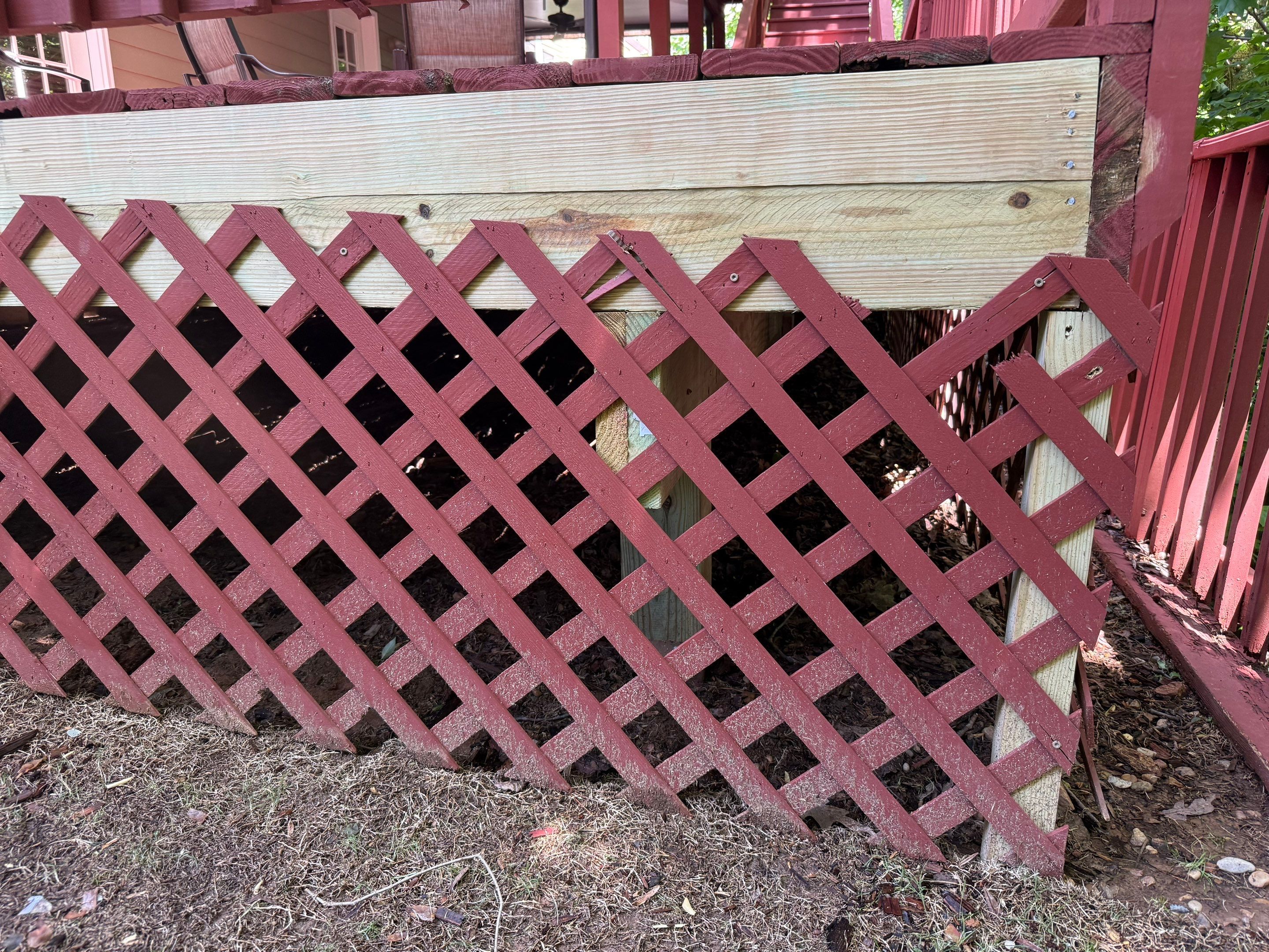 Wooden Deck Structural Repair and Staircase Replacement in Kennesaw by Swift Home Renovations