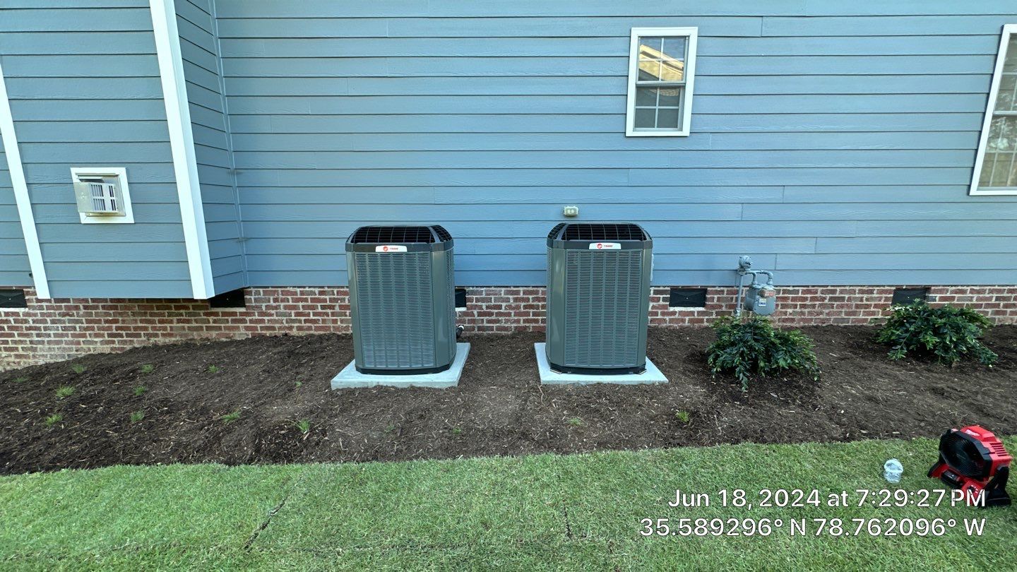 2 Trane XV20i Split System Install by Nick's Mechanical LLC.