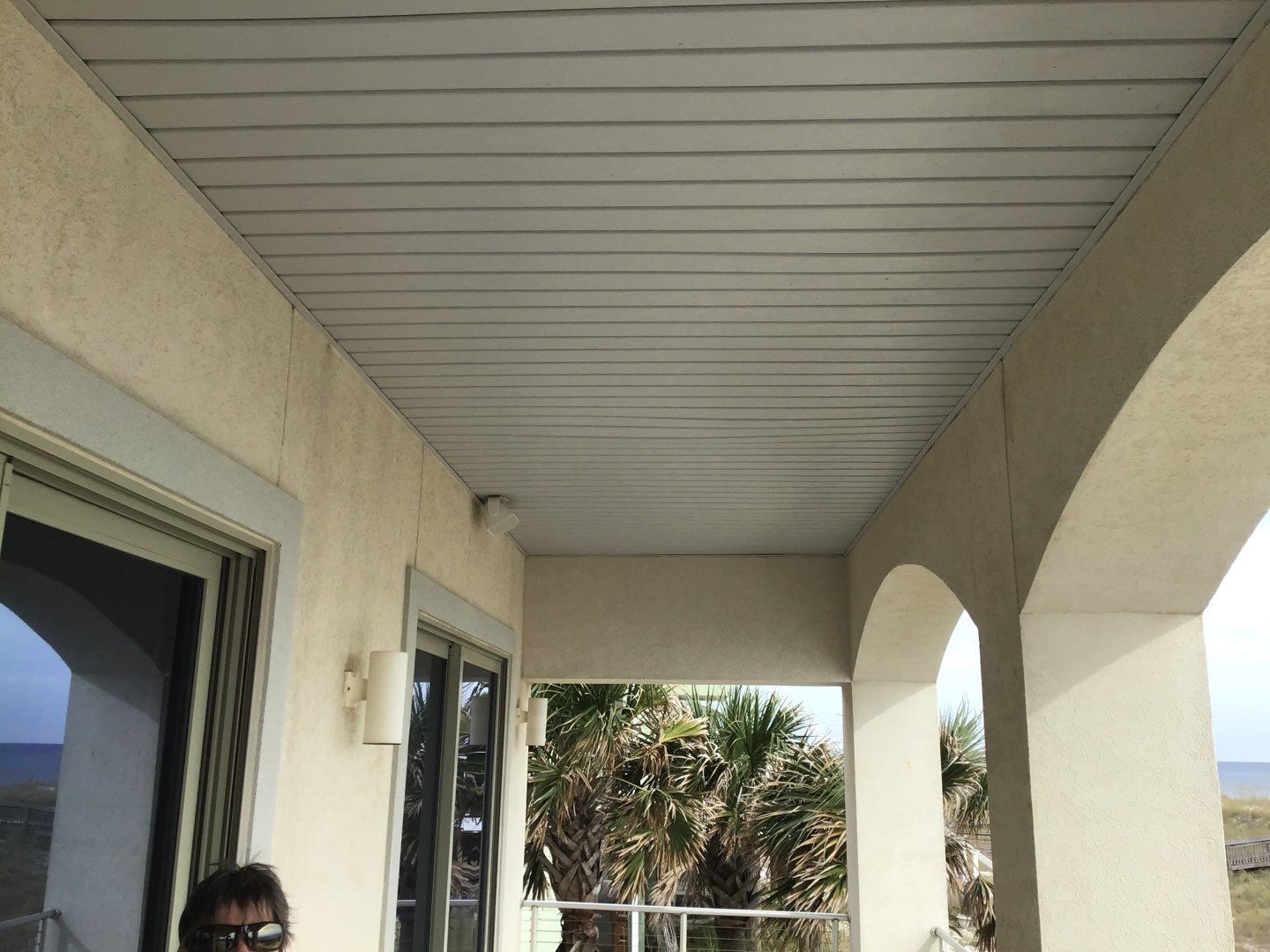Soffit and Fascia Roof Replacement using 60' Ladders in Navarre by Gutter Professors