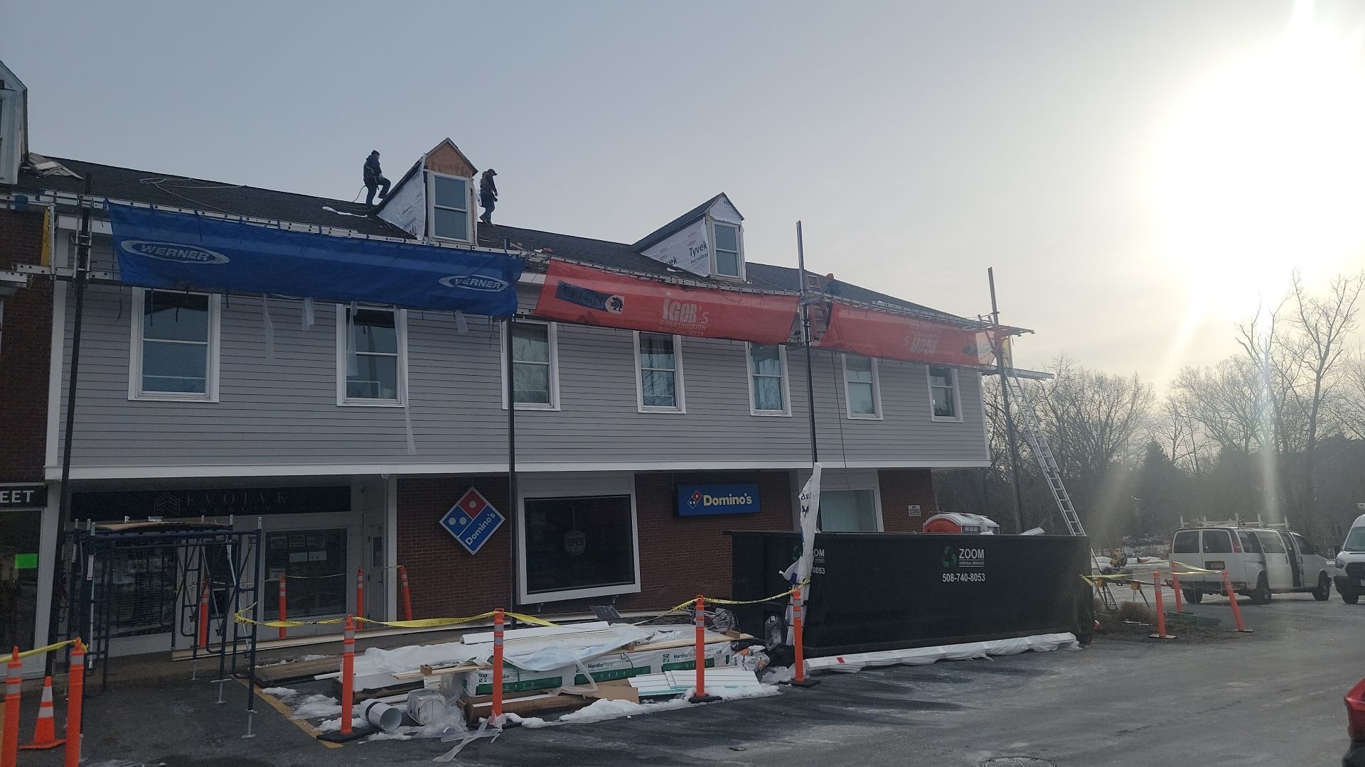 James Hardie Siding on Comercial building by UBrothers Construction