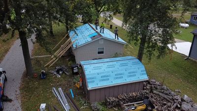 Metal Shake Shingle Roof on Loon Lake in Columbia City, Indiana