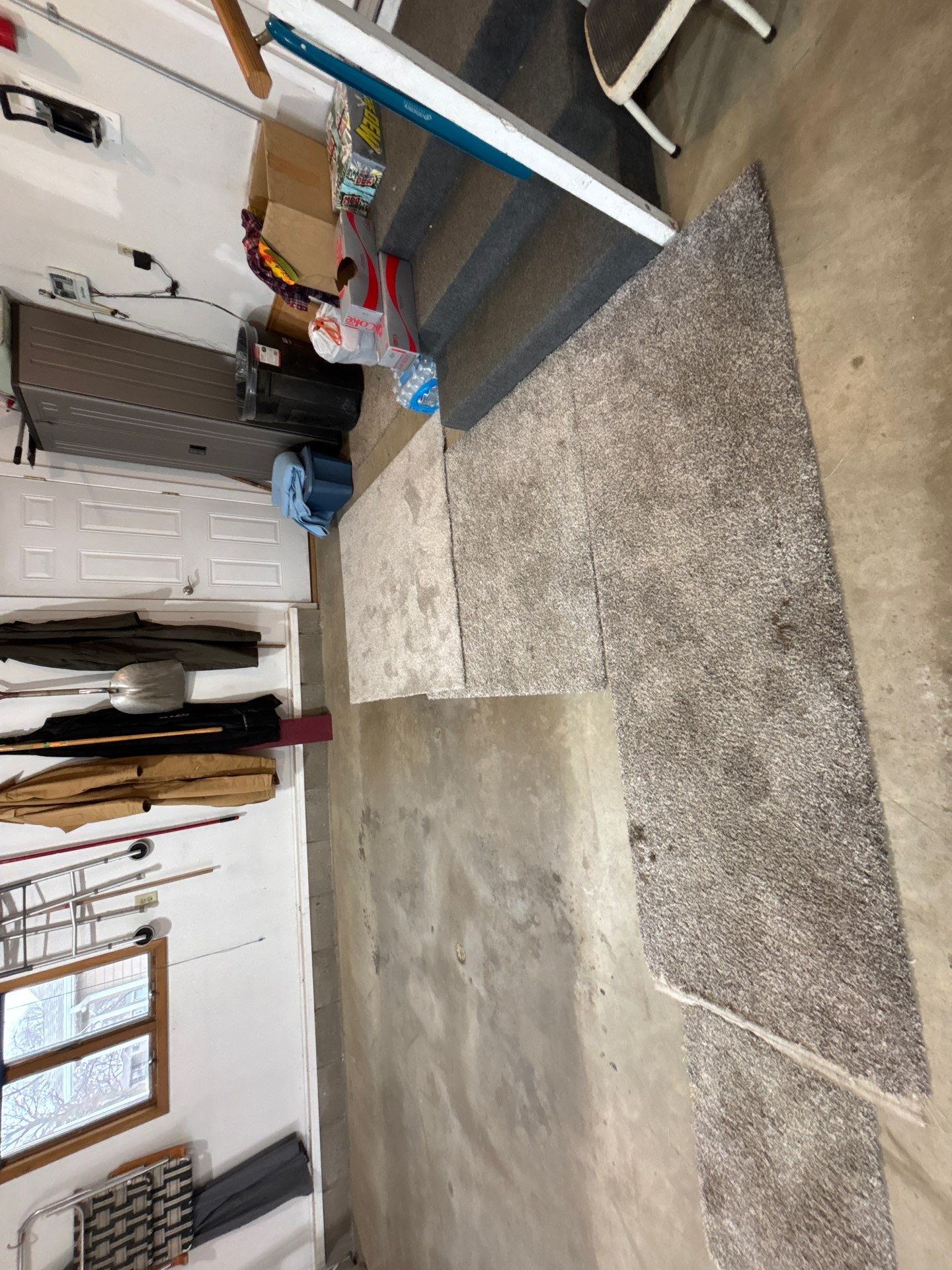 Madison Garage Concrete Coating with Feather Grey Speckle Finish by Select Painting, Coatings & Garage Cabinets