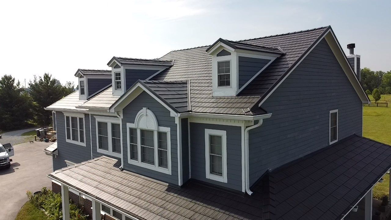Rural Noblesville Indiana Metal Shake Roof Installation – Black Frost by 4Ever Metal Roofing