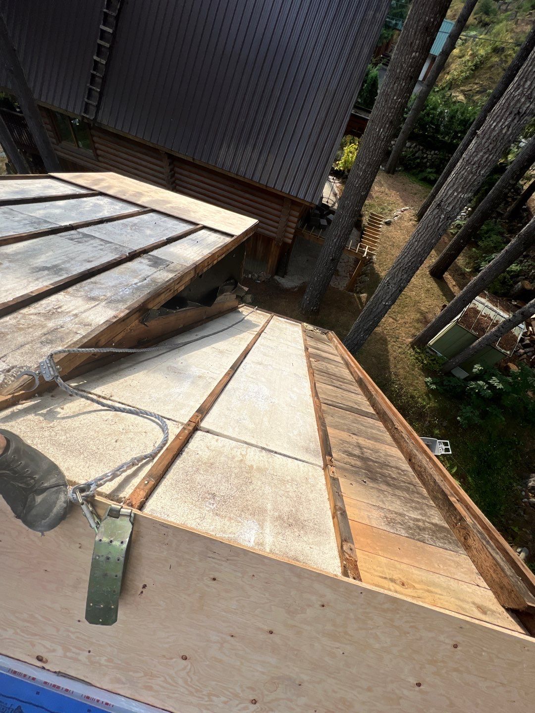 Residential ReRoofing Installation using 12" Prolok metal  by Top Notch Roofing Inc