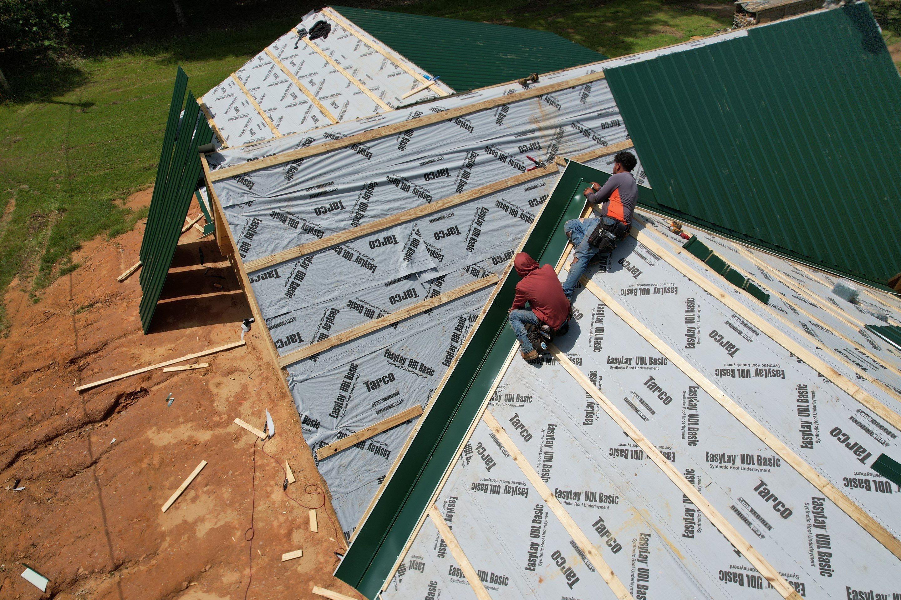 New Home Construction using 29 gauge metal by Hostetler Roofing