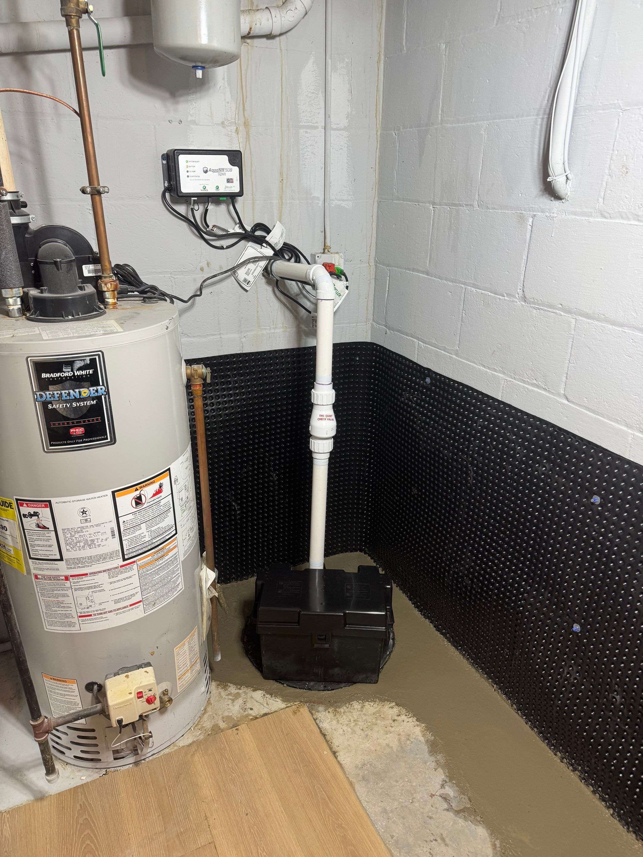Basement Drain Tile by Area Wide Waterproofing