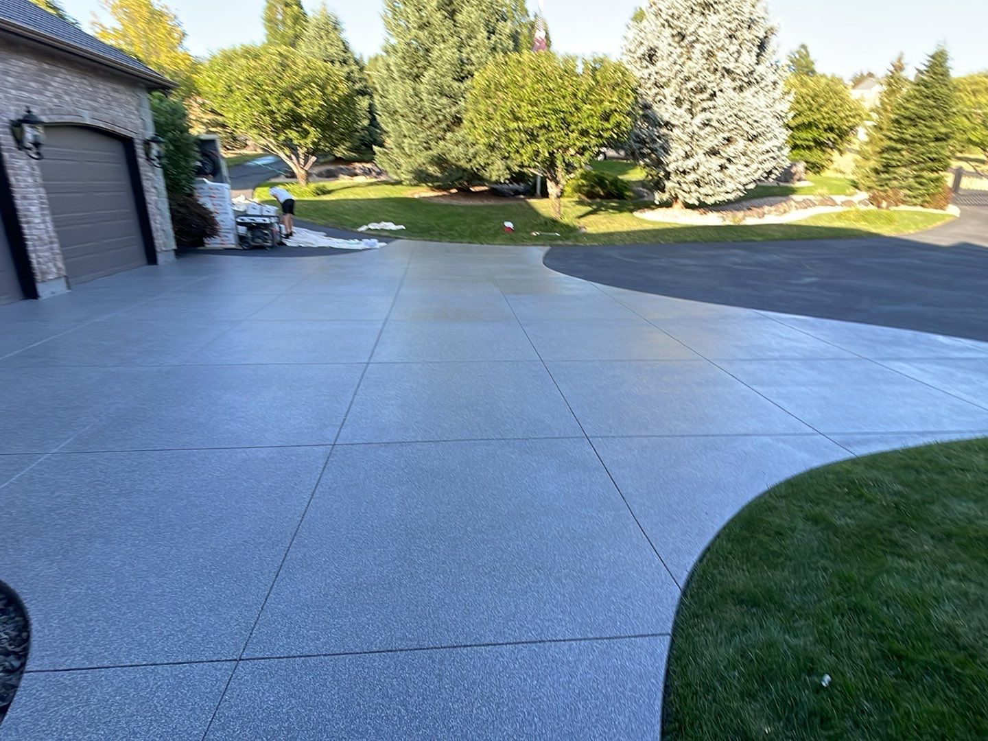 Driveway TransFLOORmation using Greystone 1/8" by Croc Coatings, LLC