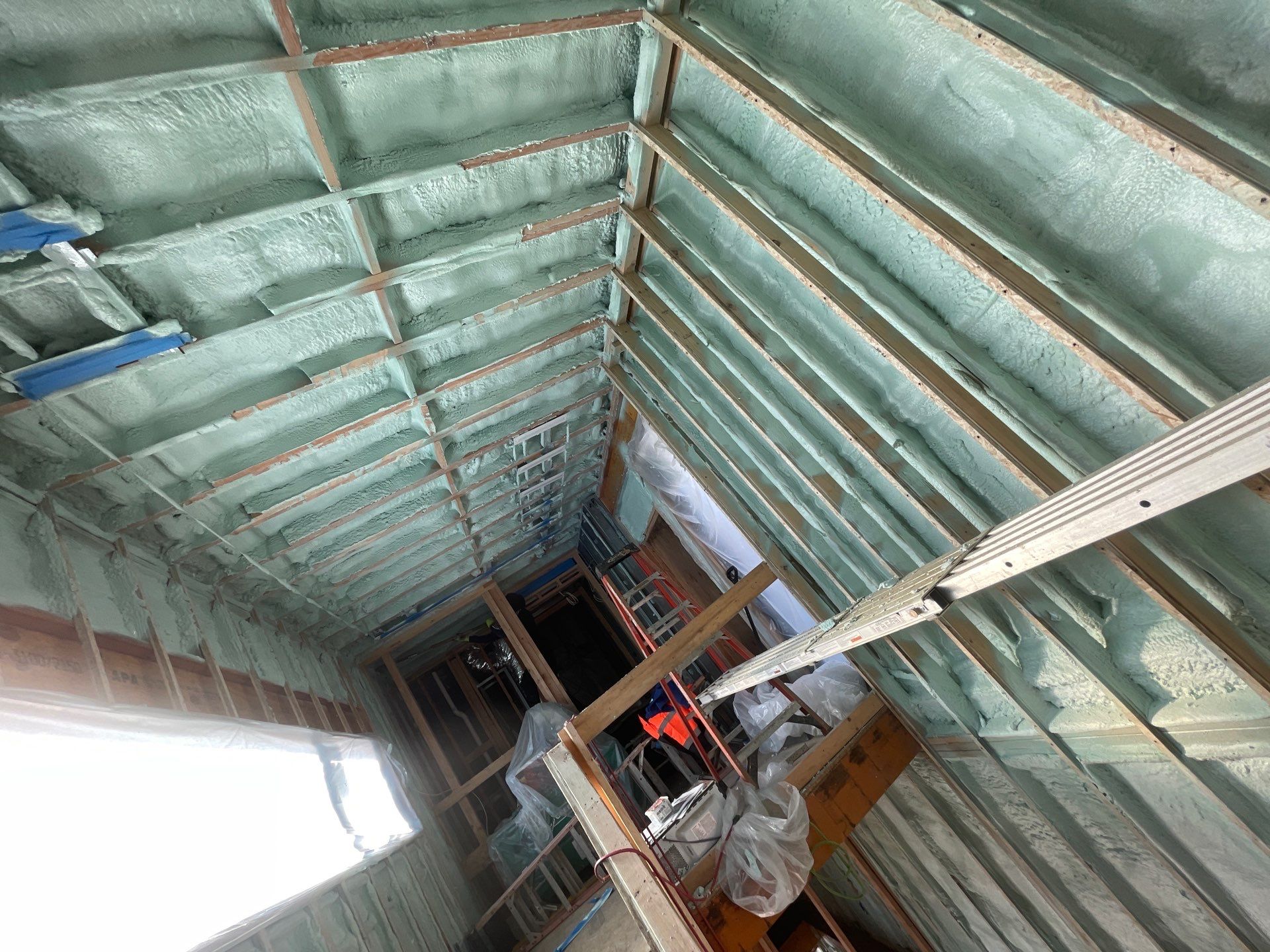 New Construction using Closed Cell Spray Foam by NYS Foam & Energy