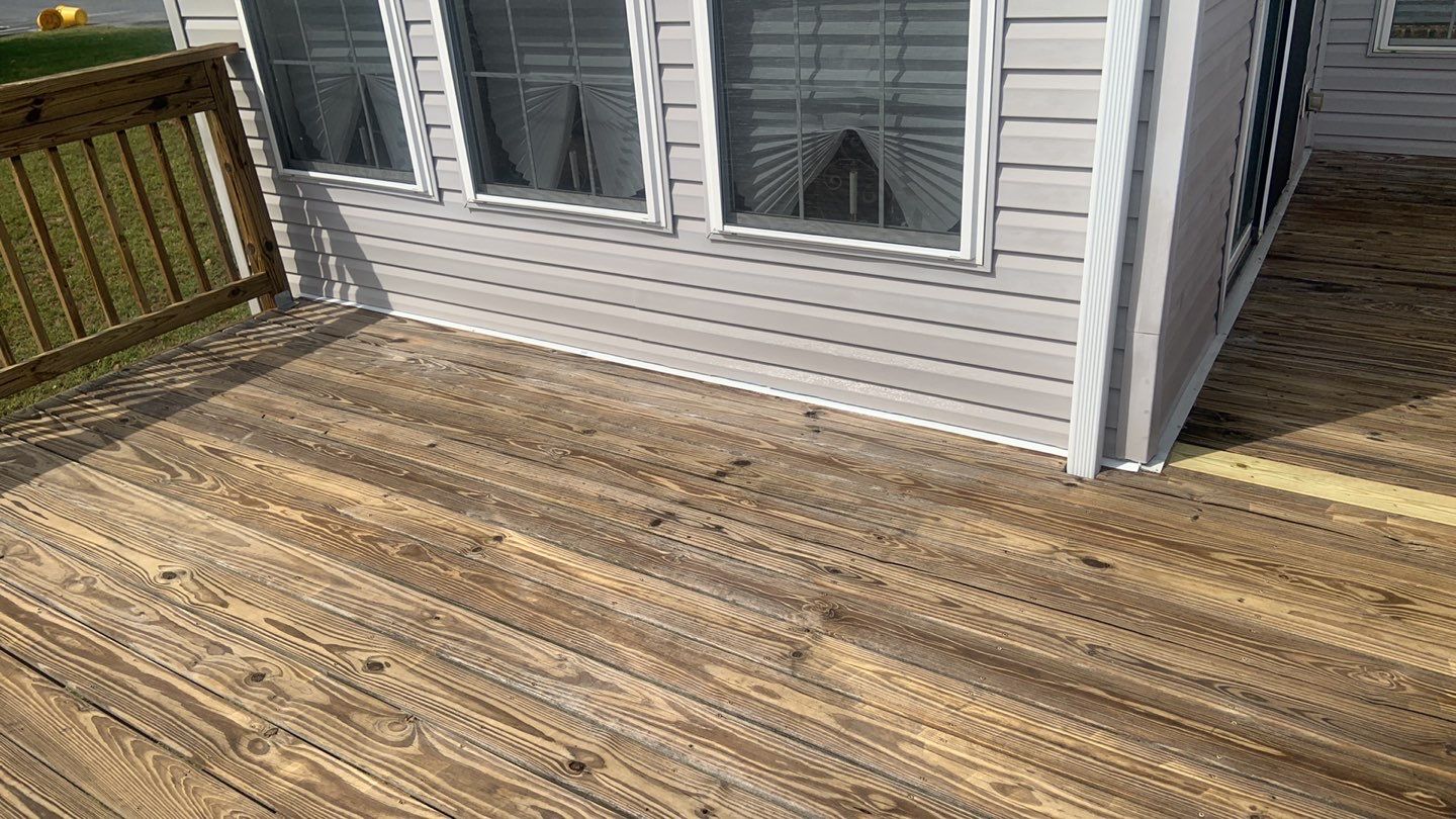 Deck Refinishing using Powerwasher by A1 NERDY HOMES LLC