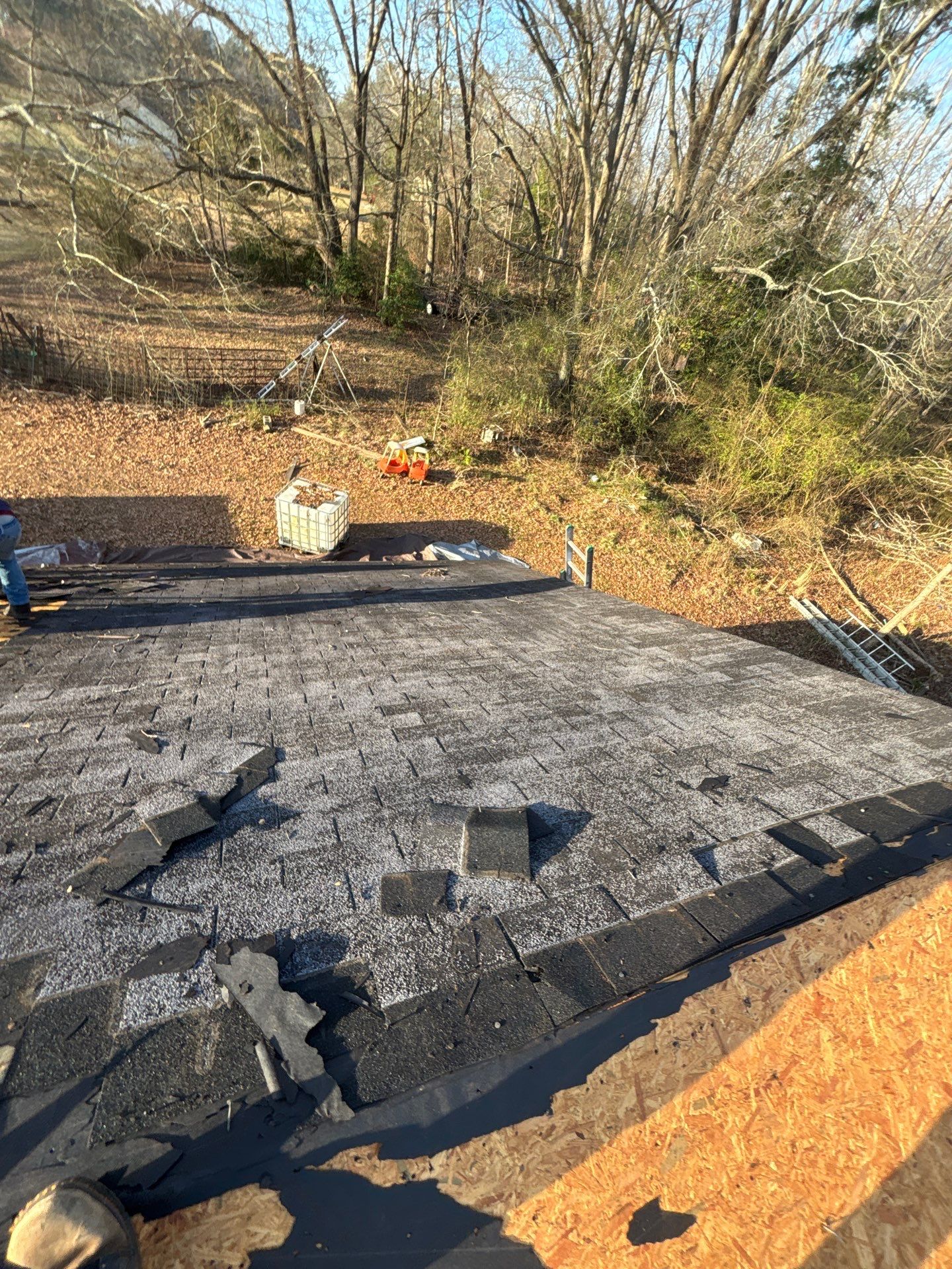 Landmark Asphalt Shingle Roof Replacement and Decking Repair in Belton by Roofers LLC