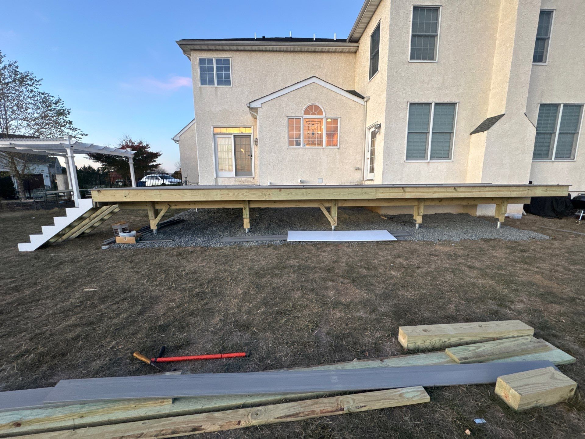 New Deck using Deckorators Venture - Color Saltwater by deck guardian
