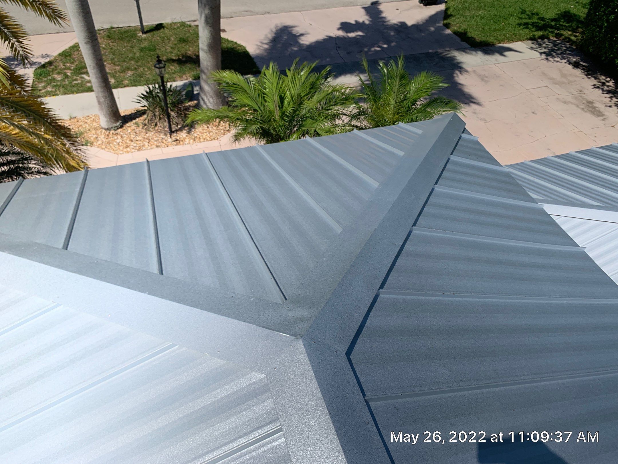 Residential Roofing Installation using 1" Nail strip metal roof by BLUES BROTHERS ROOFING