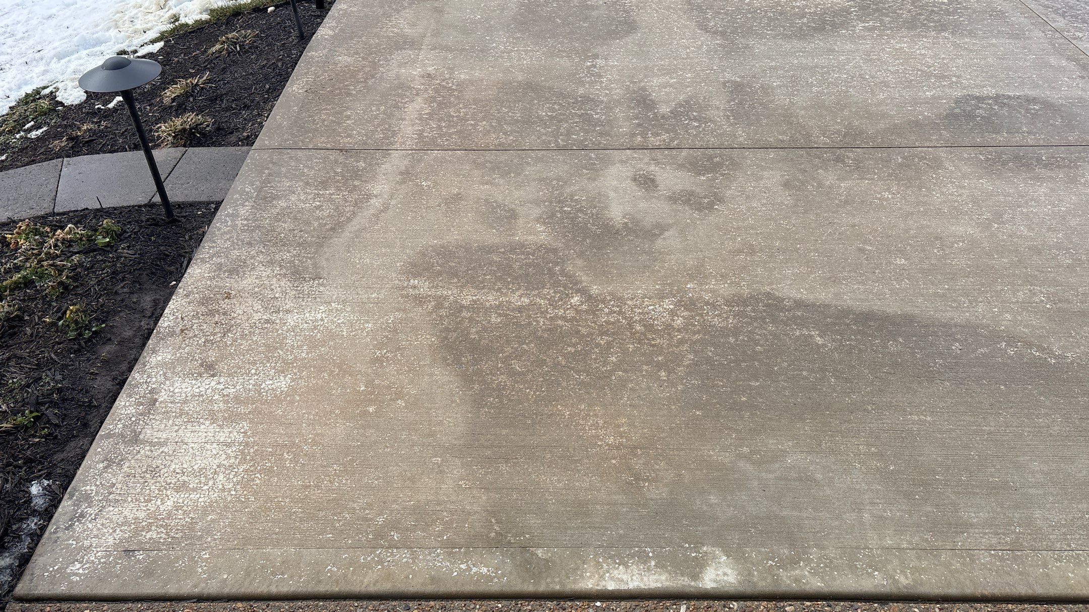 Two-Tone Driveway Resurface - Olathe, KS by Big Red Decorative Concrete, LLC