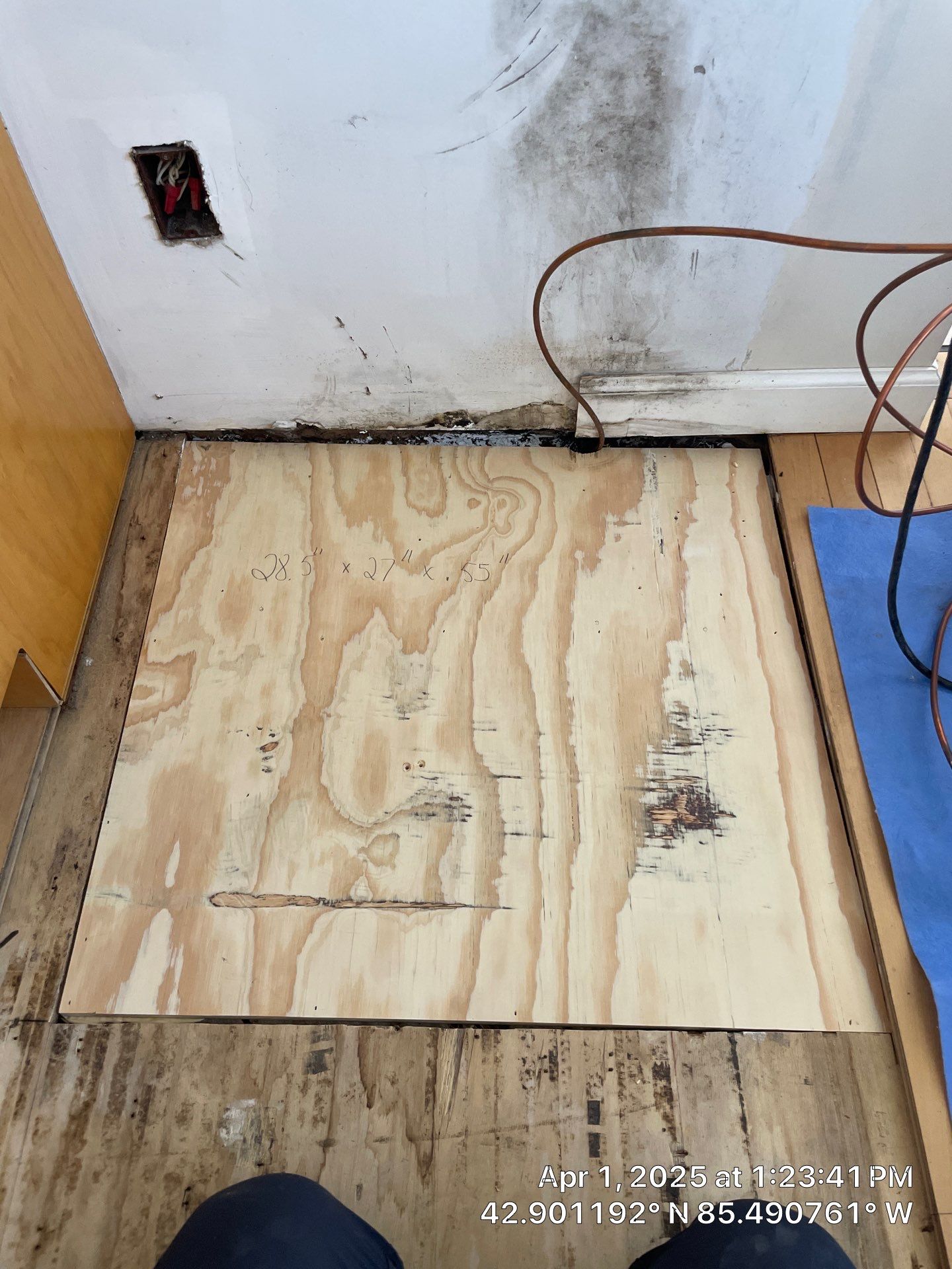 Water Damage Restoration On Solid Birch by RTBaldwin Hardwood Floors