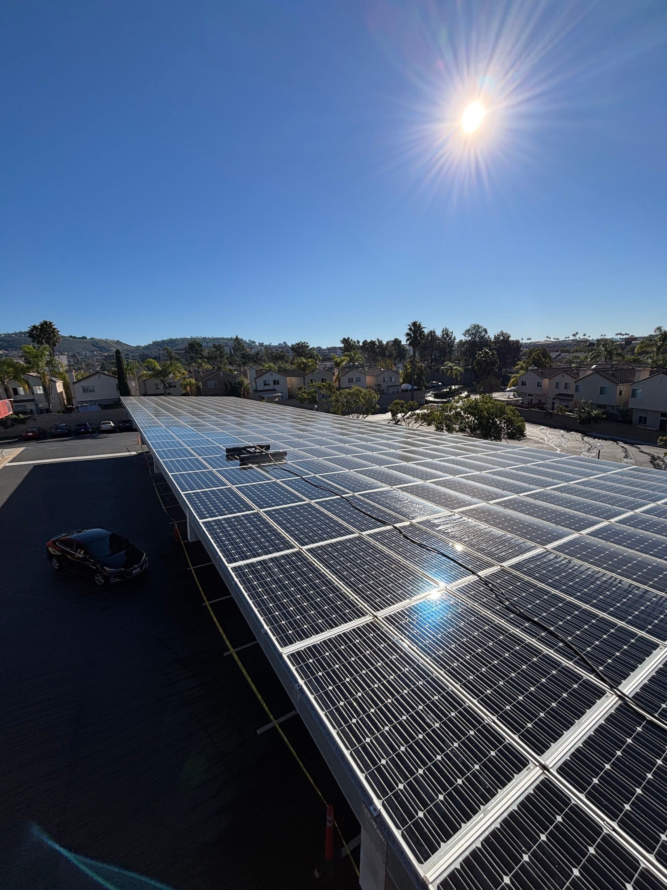 Commercial Solar Panel Cleaning by Palm Coast Solar Cleaning