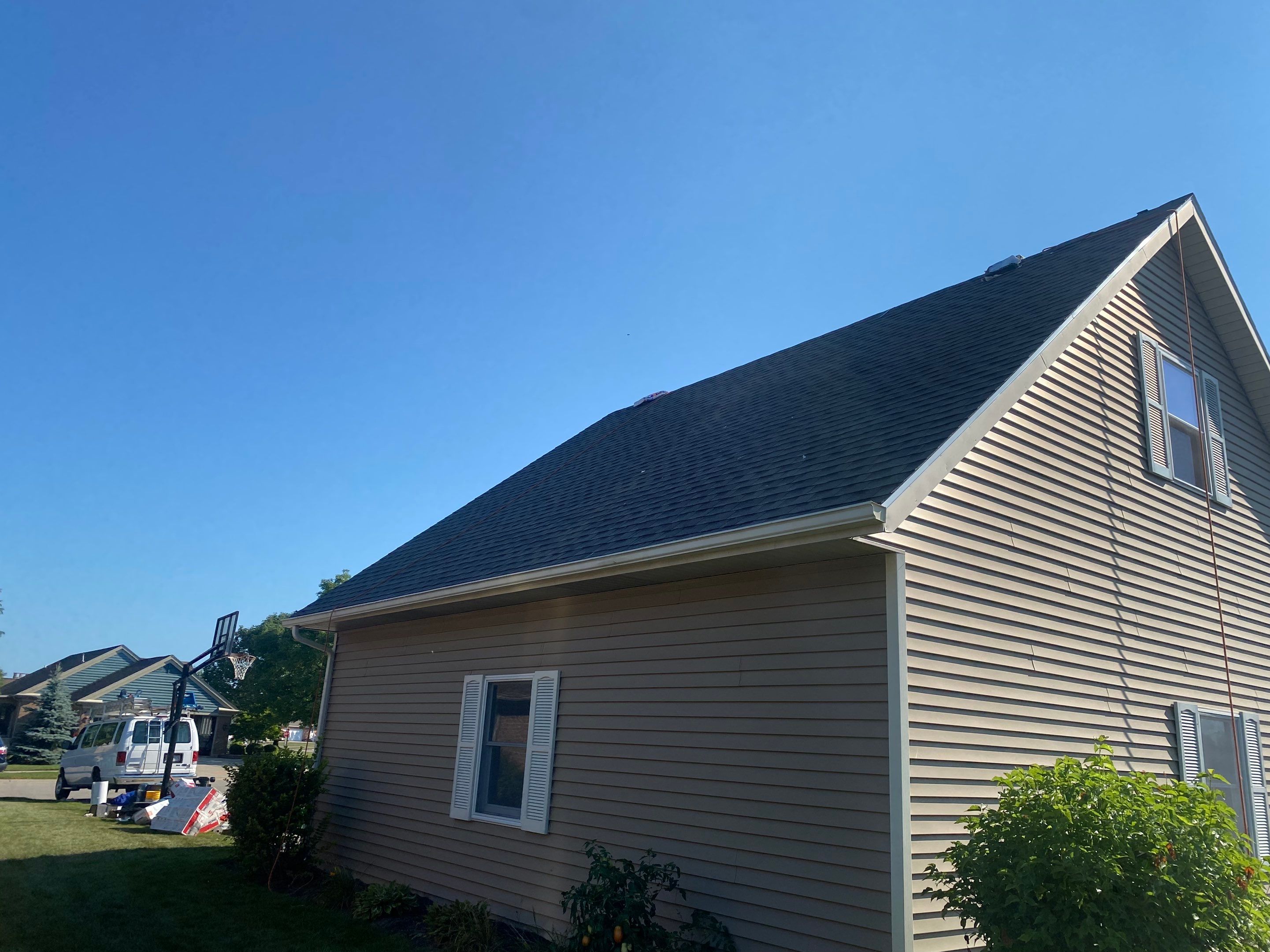 Residential Roofing Installation using GAF Timberline HDZ Weathered Wood by Nitro Roofing and Construction
