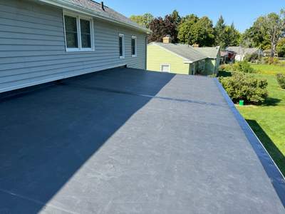 Residential Flat Roof using EPDM