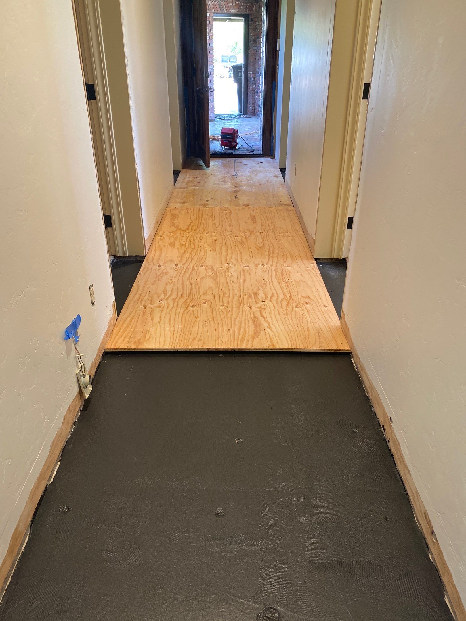 Flood damaged floor repair by Footprints Floors South Sacramento