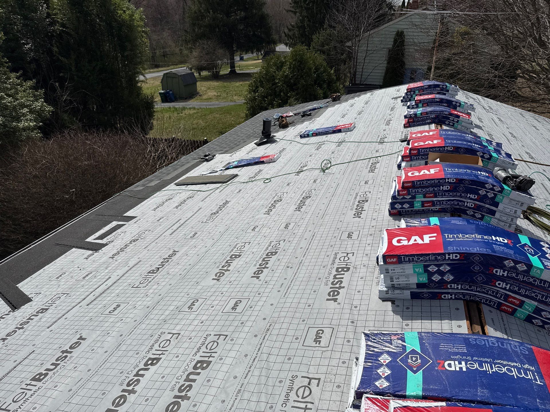 Residential Roofing Installation using GAF Timberline HDZ by Matter Construction, LLC