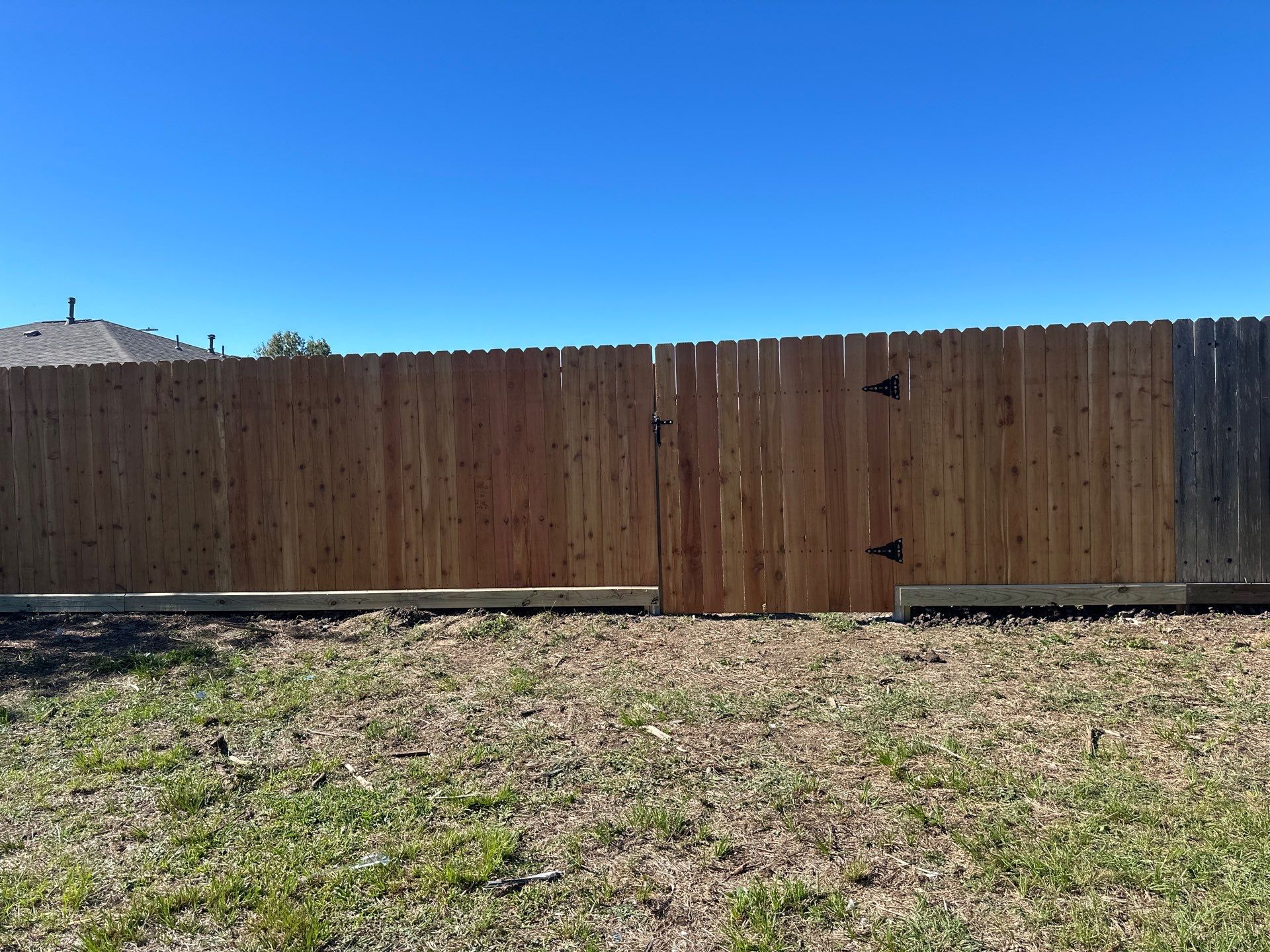 Premium Commercial Fence Installation with Western Red Cedar Pickets, 3 Rails, and Deluxe Wood Gates" by Tim's Fences