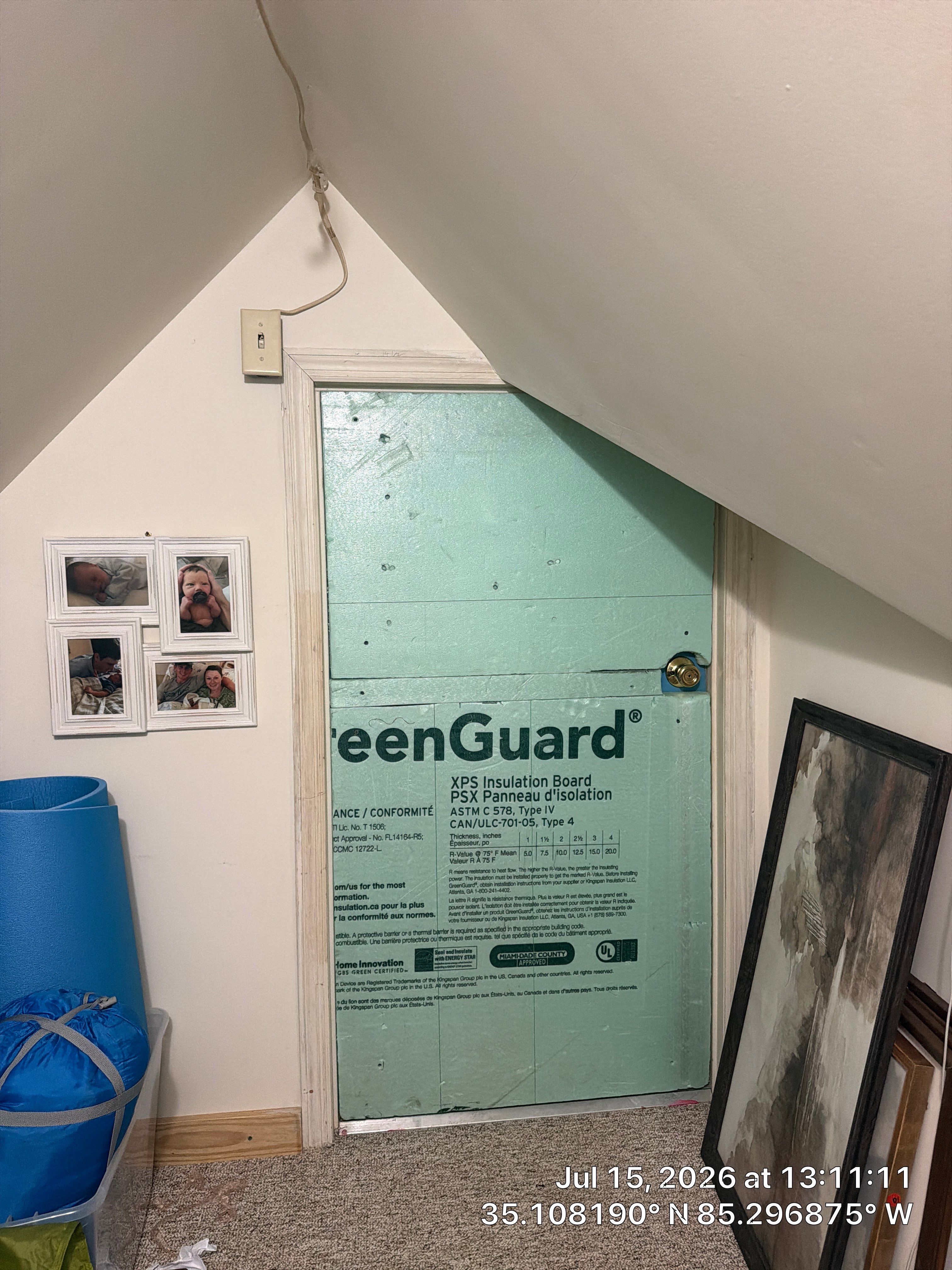 Attic Insulation Board and Access Point Sealing in Chattanooga by CompanyCam Sales Demo