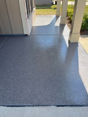 Patio Floor Coating using Briar