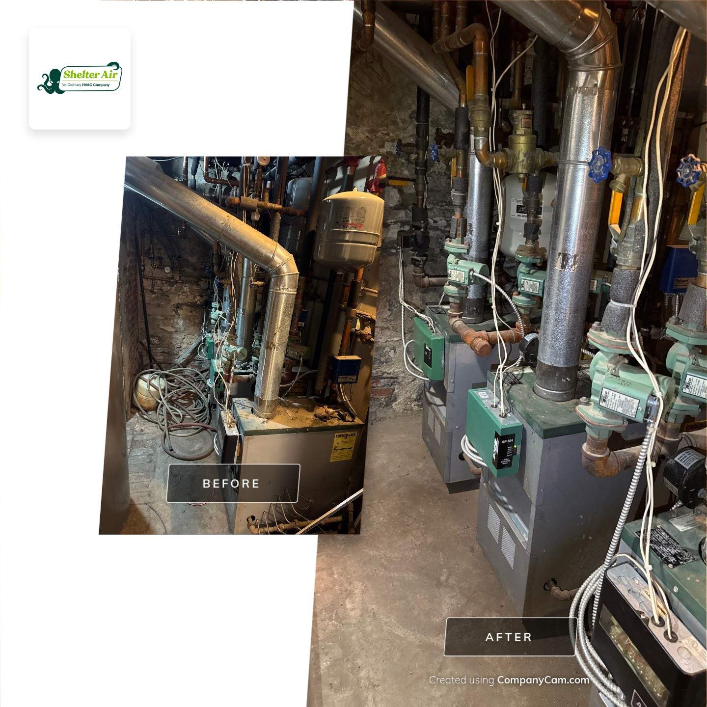 Beacon, NY — Gas Boiler Tune-Up & Basement Mechanical Service by Shelter Air