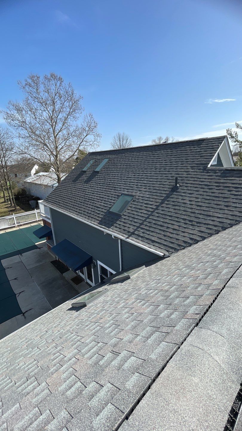 Residential Roofing Installation using GAF Timberline HDZ Williamsburg Slate  by Nitro Roofing and Construction