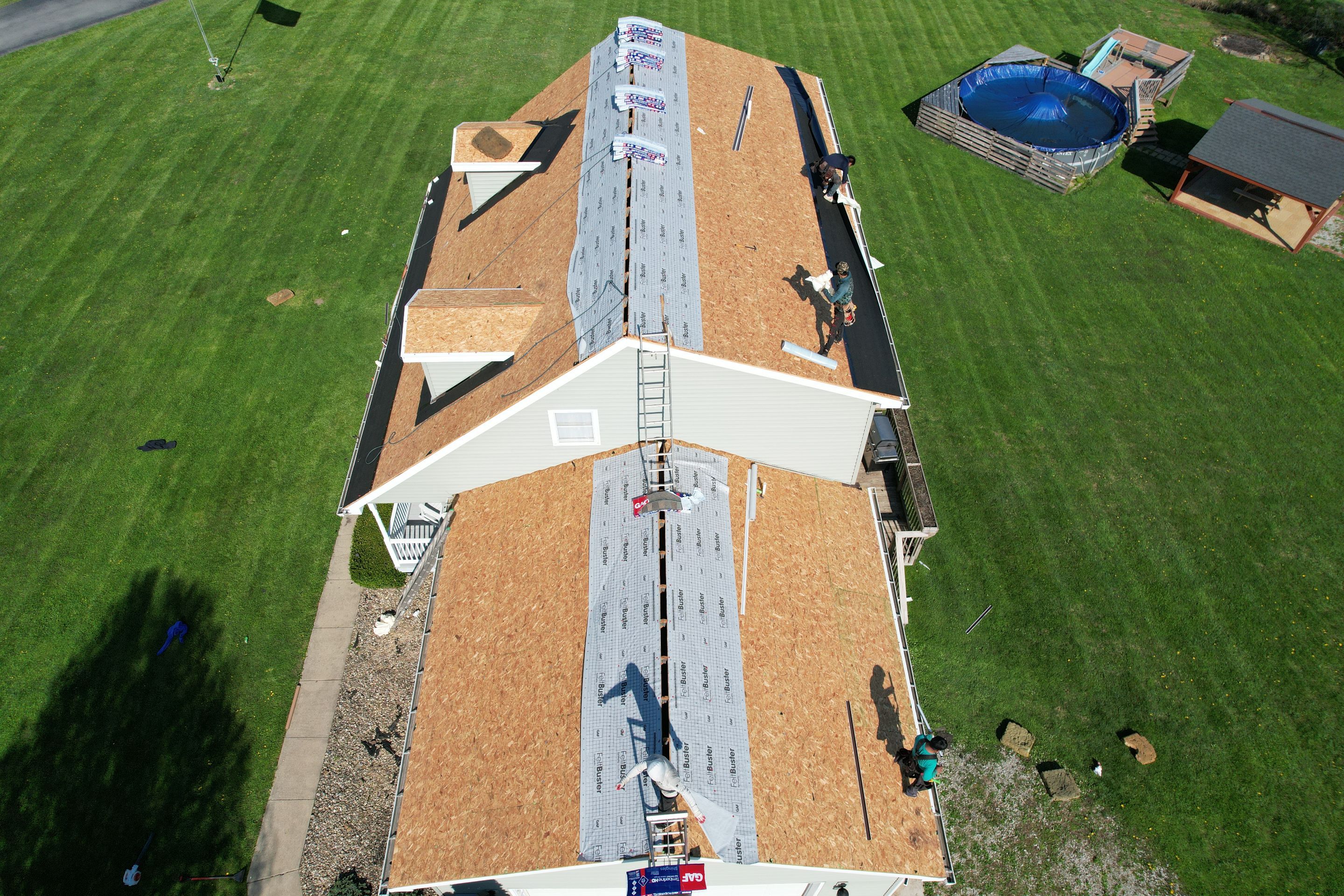 Residential Roofing Installation using GAF Timberline HDZ Cedar Falls by Rainstoppers Roofing