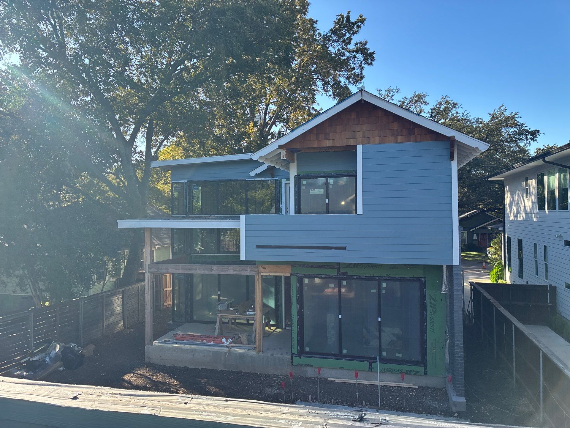 Fully encapsulated Dallas custom home  by Apex Insulation Solutions