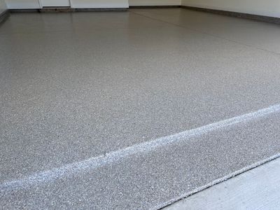 Epoxy Flake Garage and Patio Floor Coating in Cantonment, FL