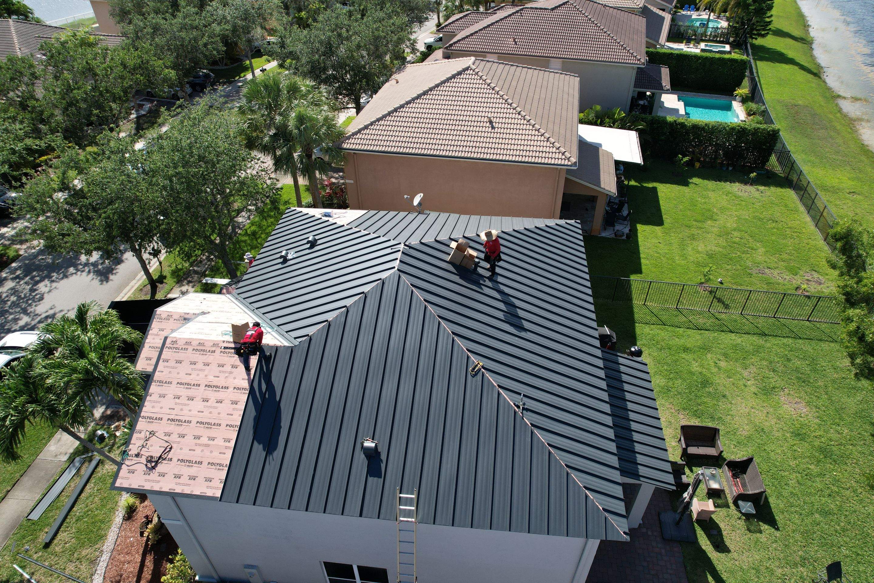 Series 1300 Englert Metal Roof in Weston by Roofing Recovery