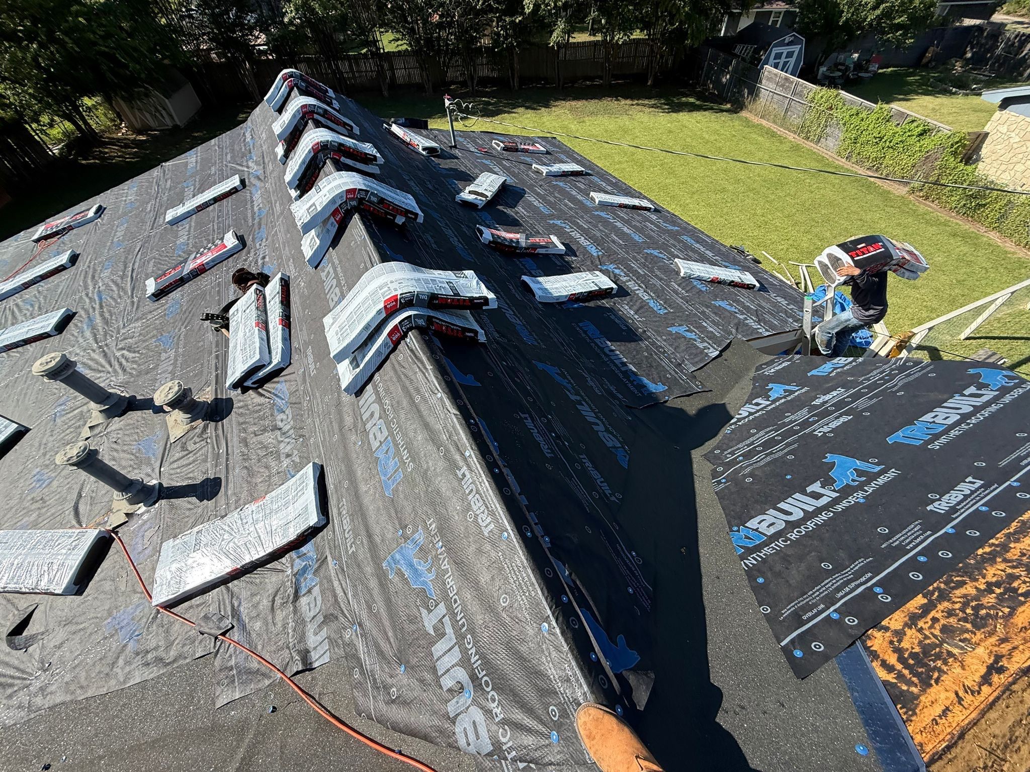 Project in Granbury by Lonestar Roofing and Restoration LLC.