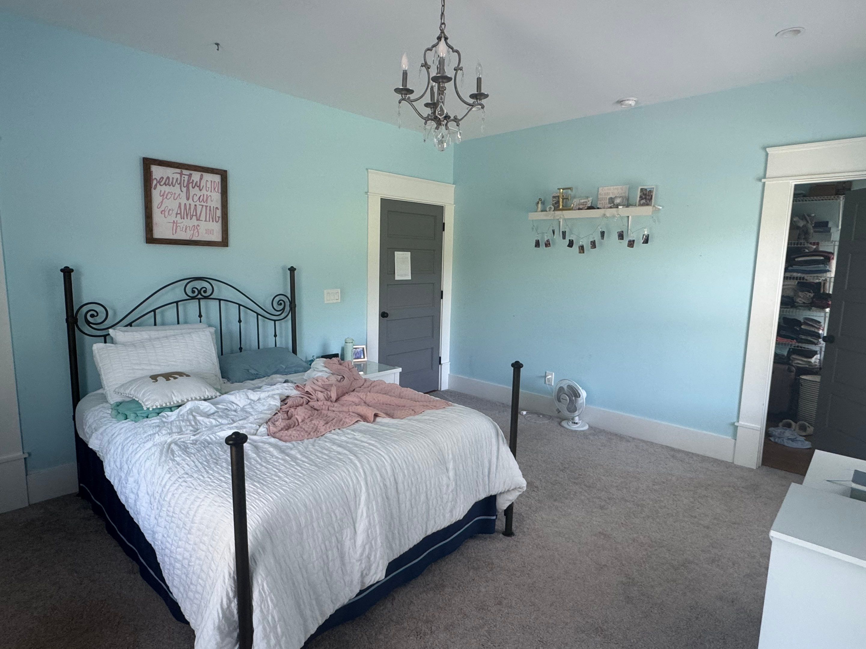 Exterior Column Refinishing and Interior Bedroom Painting in Monroe by PGP Surface Solutions, LLC