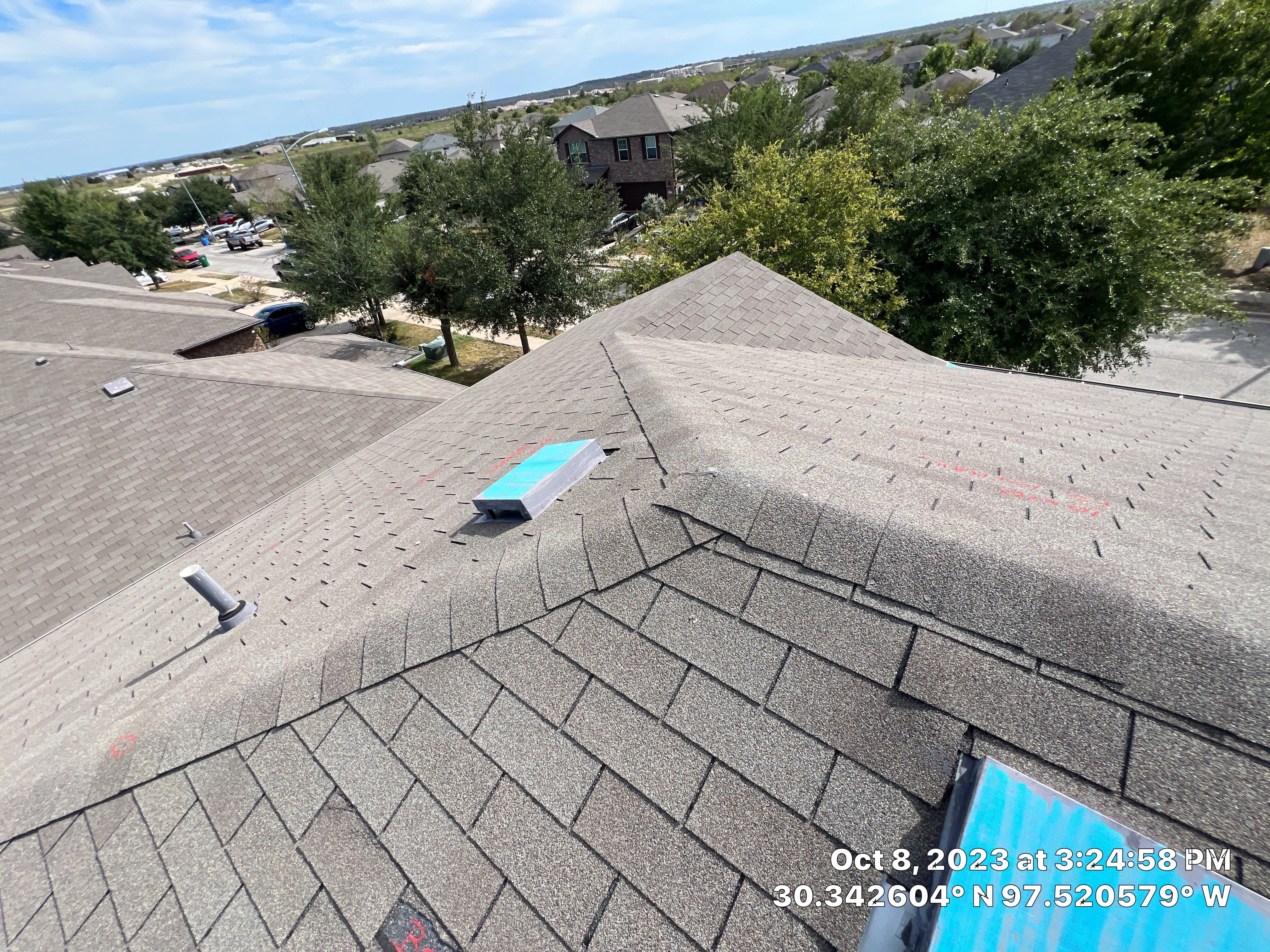 Full Roof Replacement and Hail Damage Restoration in Manor by Caliber Restoration LLC