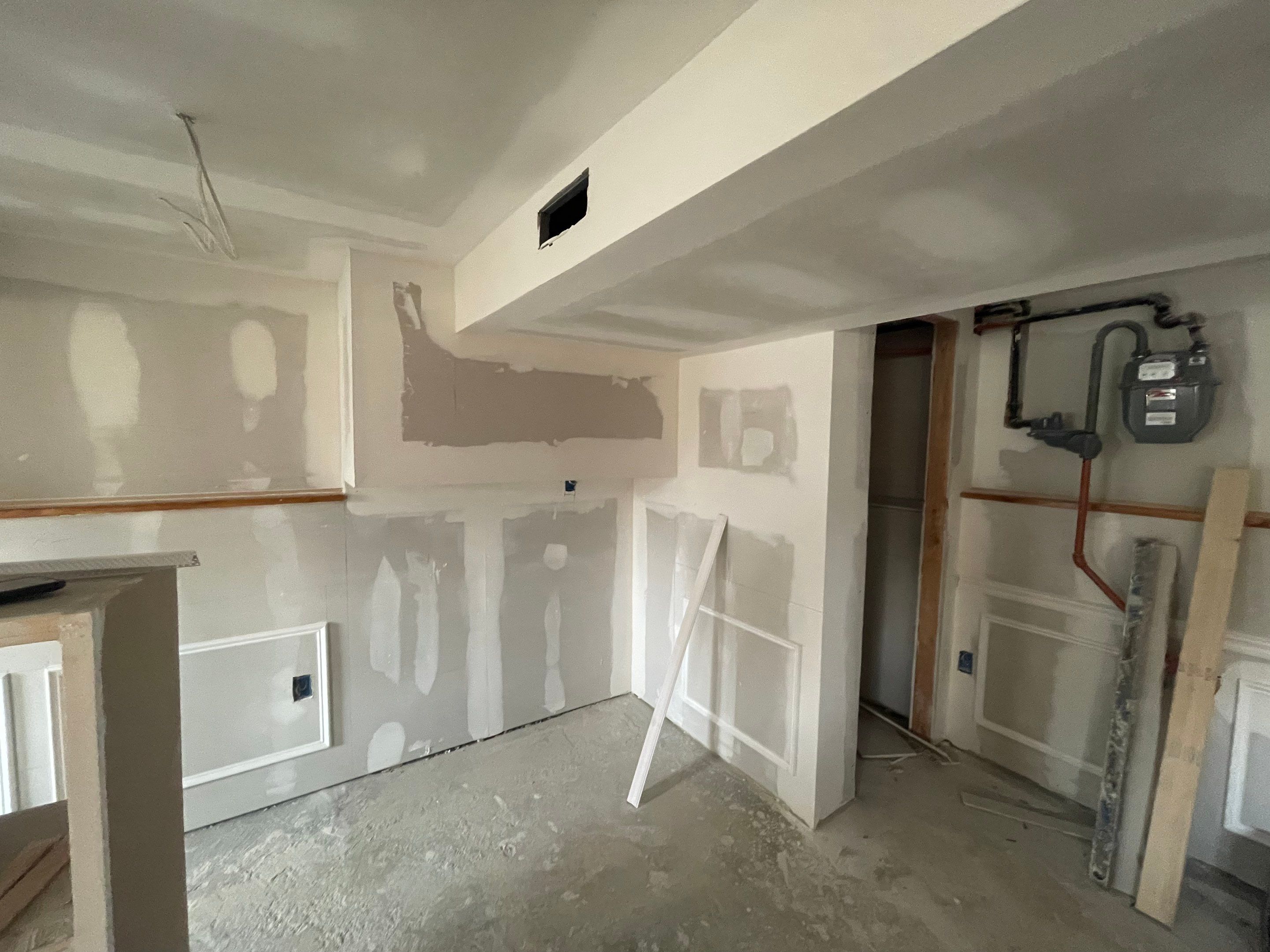 Basement Remodel using Wood by Home Concepts Construction