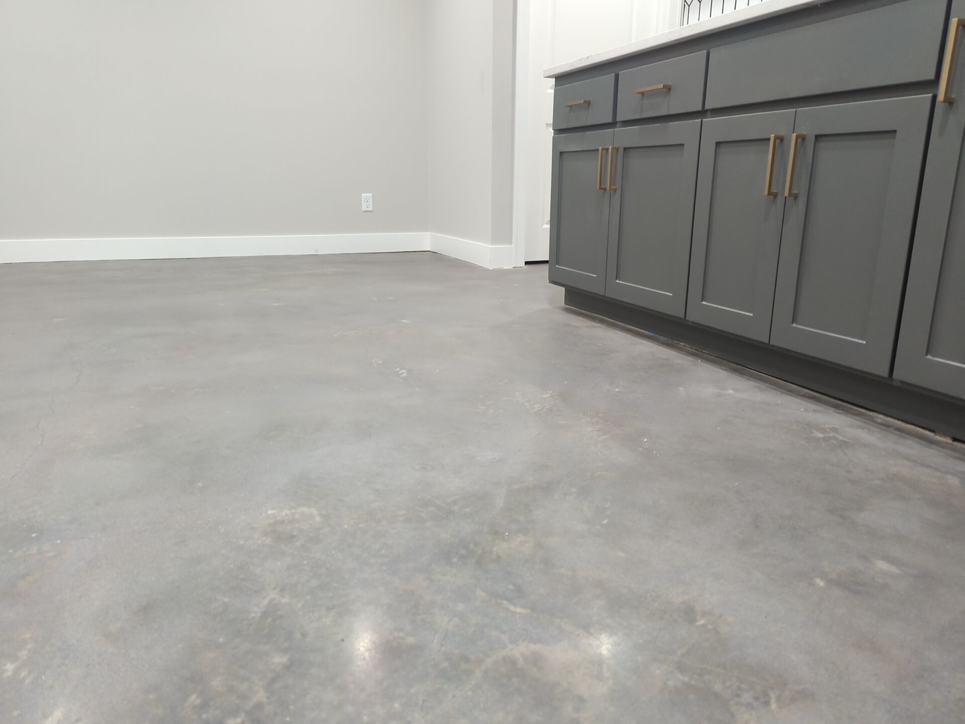 Lee's Summit -- Polished Concrete with Grey Dye by Big Red Decorative Concrete, LLC