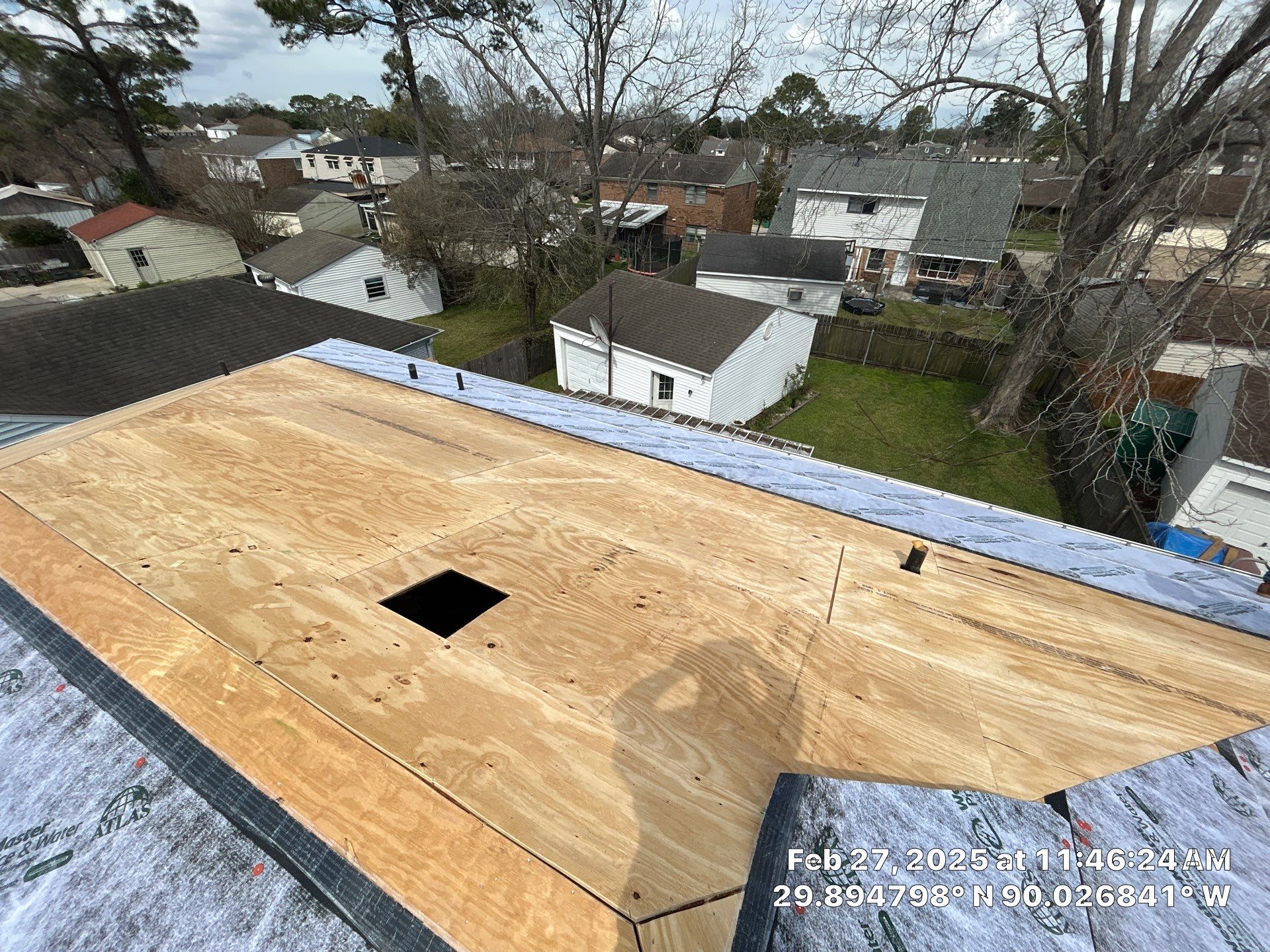 Project in Gretna by Robertson Roofing & Siding Inc