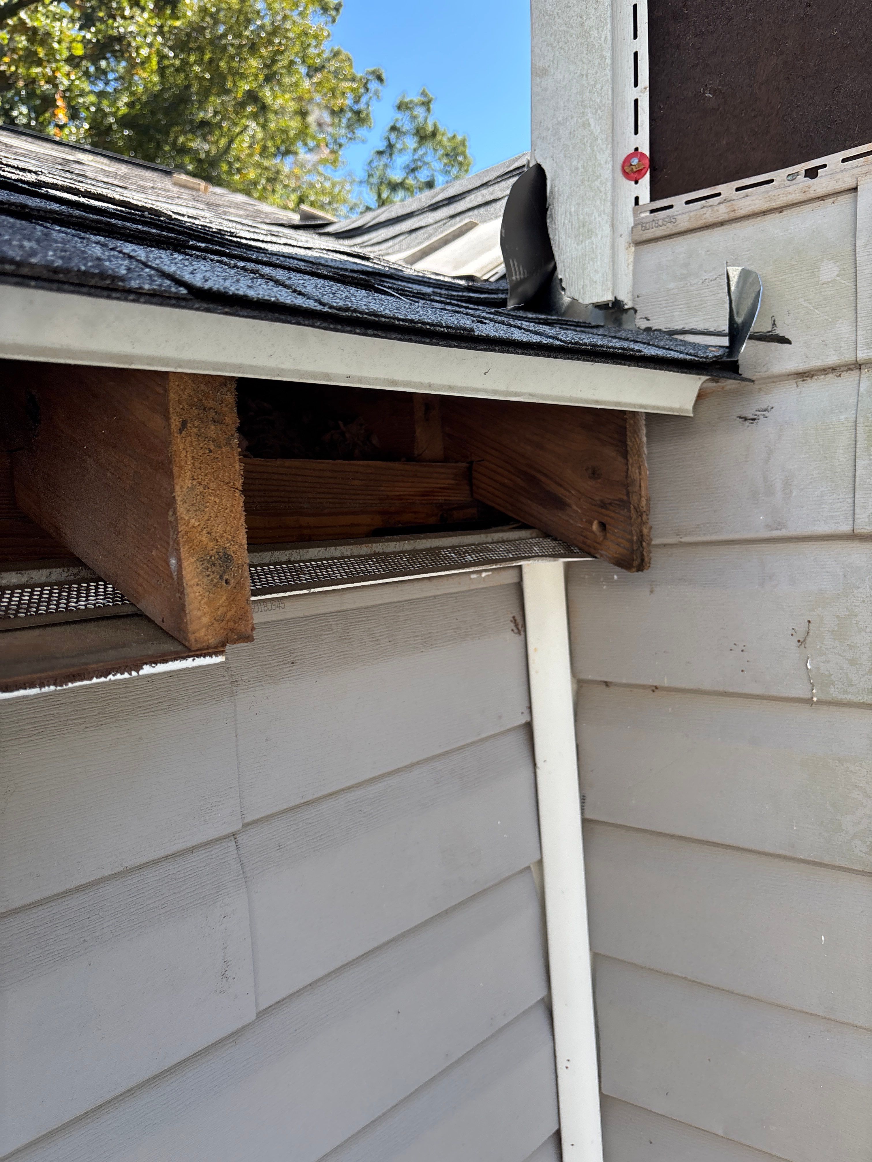 Poor roof installation by Deerfield Roofing LLC